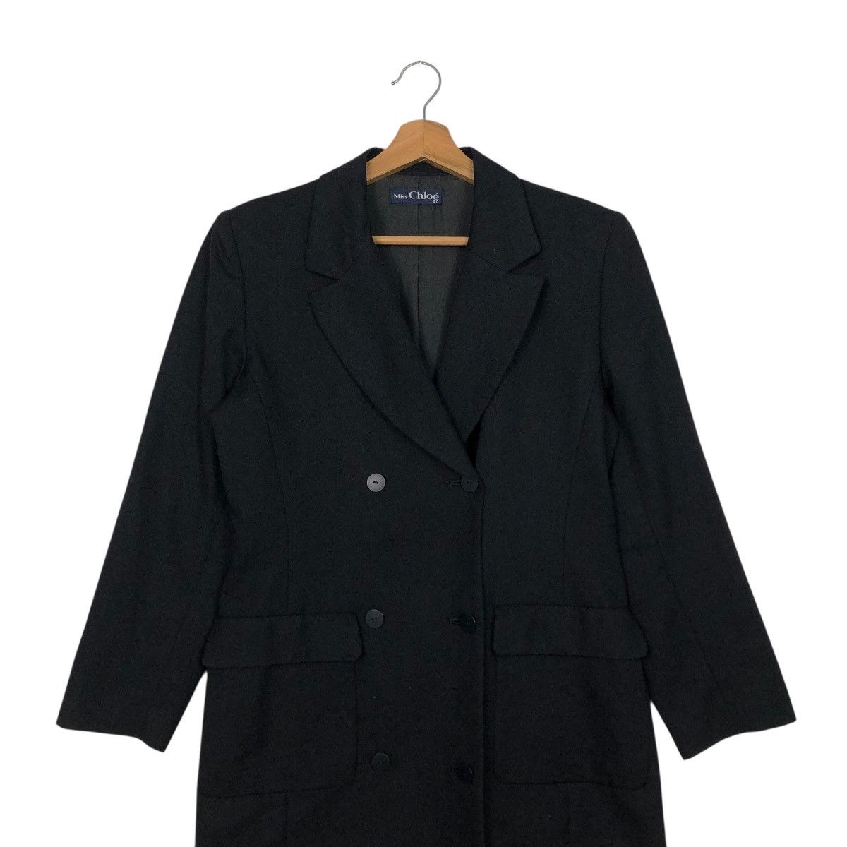 Chloe 🔥VINTAGE LONG COAT DOUBLE BREAST MISS CHLOE Size S / US 4 / IT 40 - 6 Thumbnail