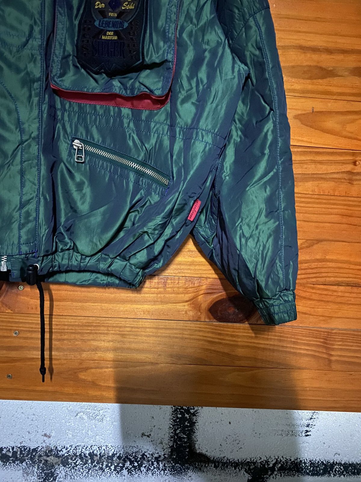 Vintage Vintage STEP/CROSS Quilted Puffer Jacket Green Japanese Size US M / EU 48-50 / 2 - 9 Thumbnail