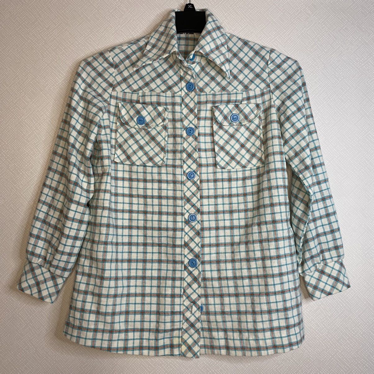 Other Jeanette Maternities Womans Plaid Shirt Sz S/M EUC Size M / US 6-8 / IT 42-44 - 1 Thumbnail