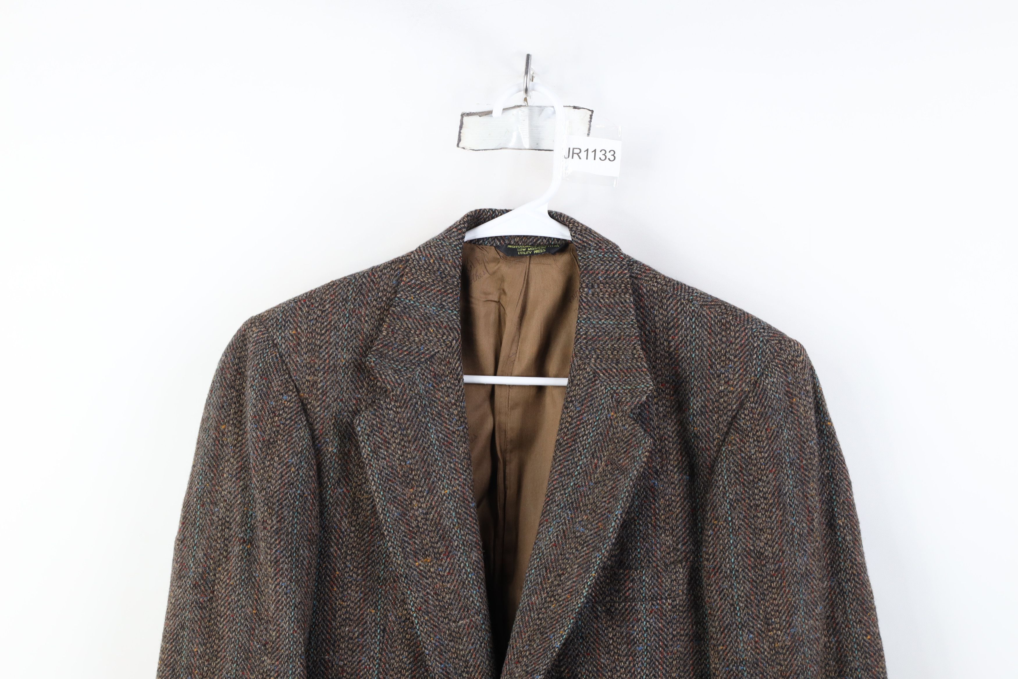 Vintage Vintage 60s Streetwear Wool Tweed Suit Blazer Jacket USA Size US XL / EU 56 / 4 - 2 Thumbnail