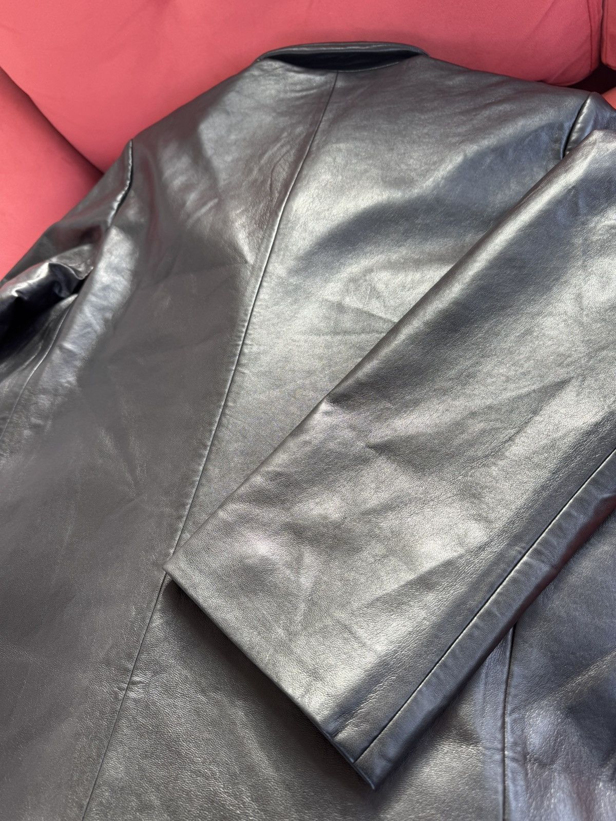 Anine Bing Anine Bing New Long Leather coat, black, size L Size L / US 10 / IT 46 - 15 Thumbnail