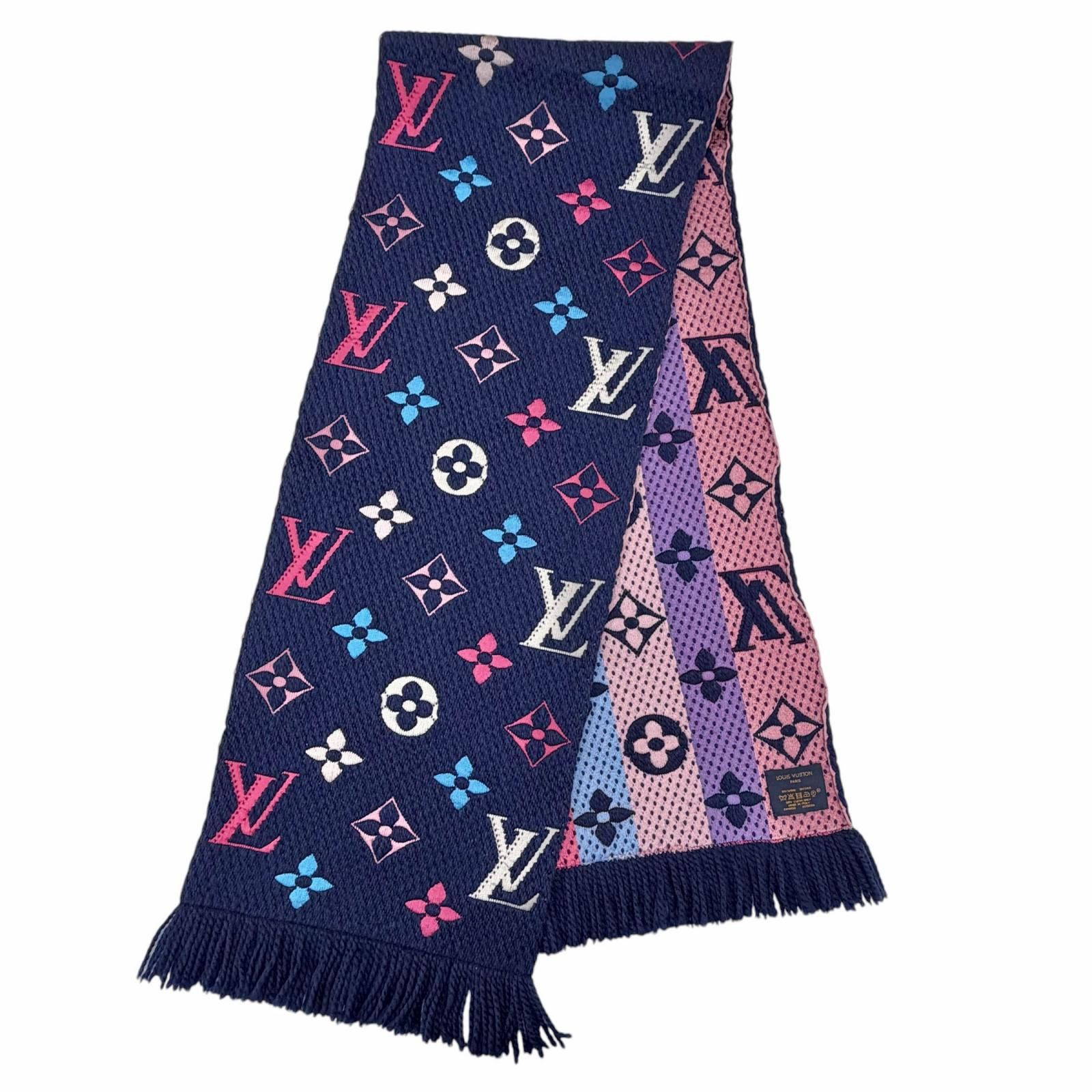Louis Vuitton Louis Vuitton Louis Vuitton Escale Logo Mania Wool Silk Scarf Textile Scarf M70899 DUTY FREE for USA Size ONE SIZE - 1 Thumbnail