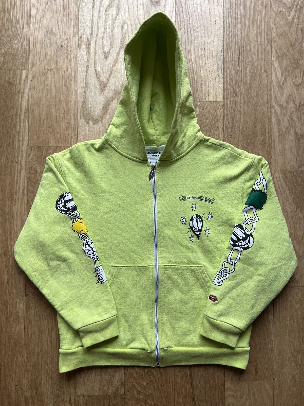 Chrome Hearts Matty Boy Link Thermal Lined Zip-Up Hoodie