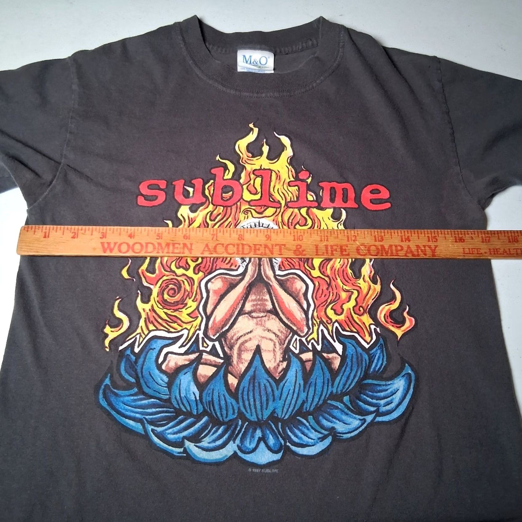 Vintage VINTAGE Sublime Band Shirt S Gray Graphic T Distressed Music Punk Rock Surf Ska Grunge 1997 Mens Size US S / EU 44-46 / 1 - 4 Thumbnail