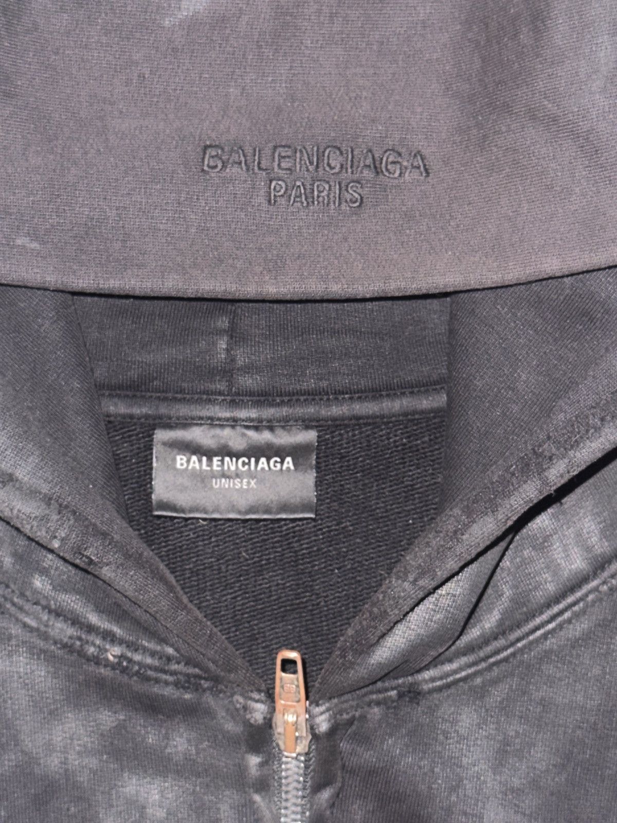 Balenciaga Mud Show Summer 2023 thrashed zip up hoodie Size US S / EU 44-46 / 1 - 4 Thumbnail