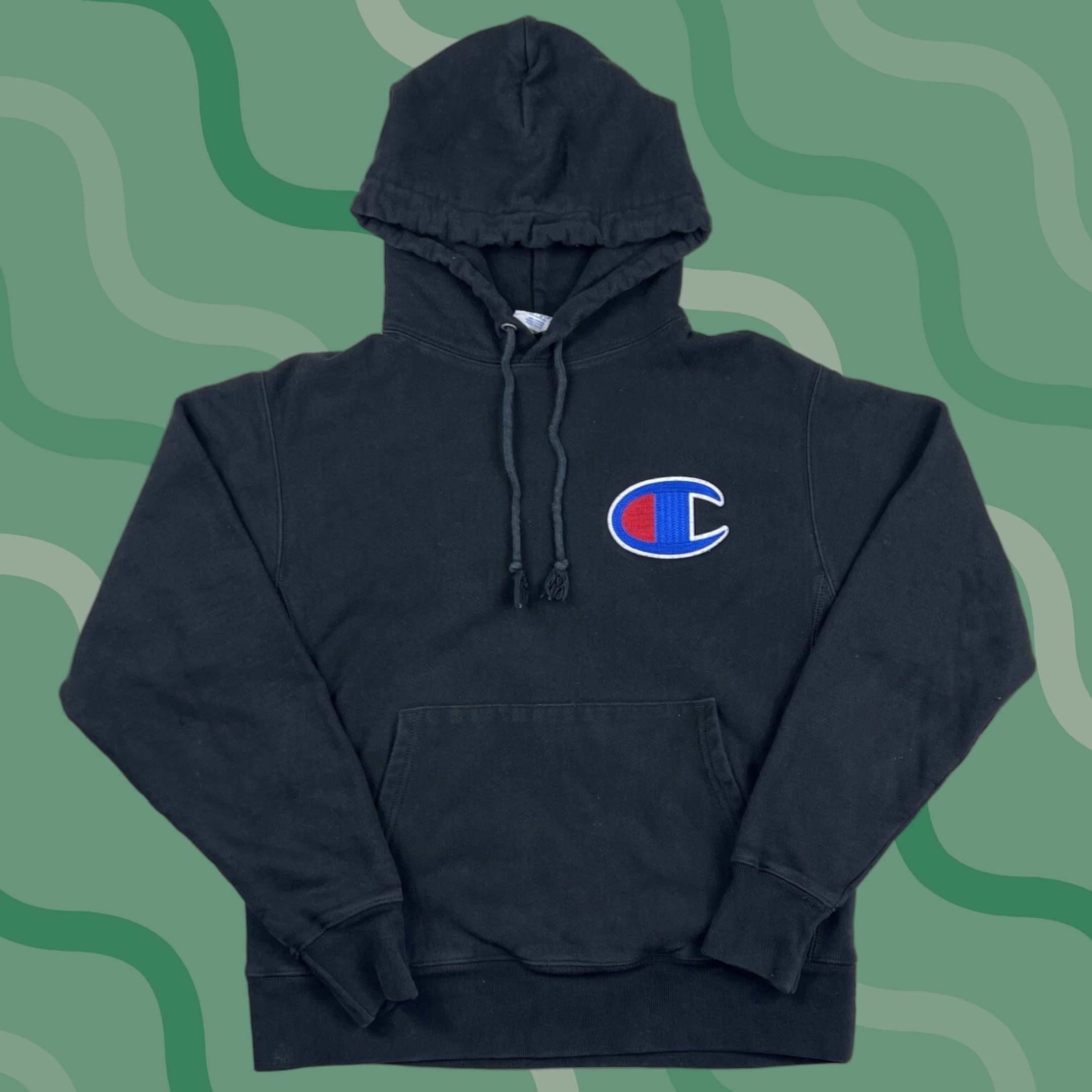 Champion Champion Hoodie Black Men's Medium Sweatshirt Reversible Heavyweight Champion Reverse Weave Logo Patch 90s Sports Mens Size US M / EU 48-50 / 2 - 1 Thumbnail