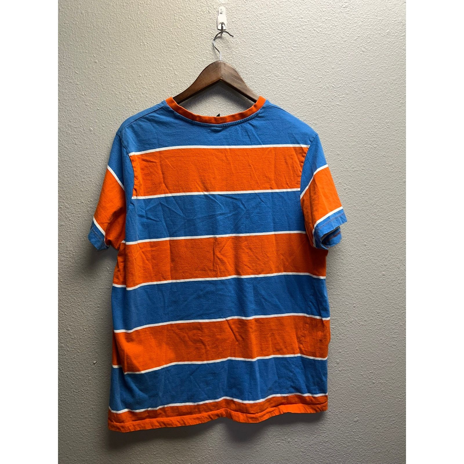 U.S. Polo Assn. Us Polo Assn Shirt Striped Orange Blue Tee Large Size US L / EU 52-54 / 3 - 6 Thumbnail