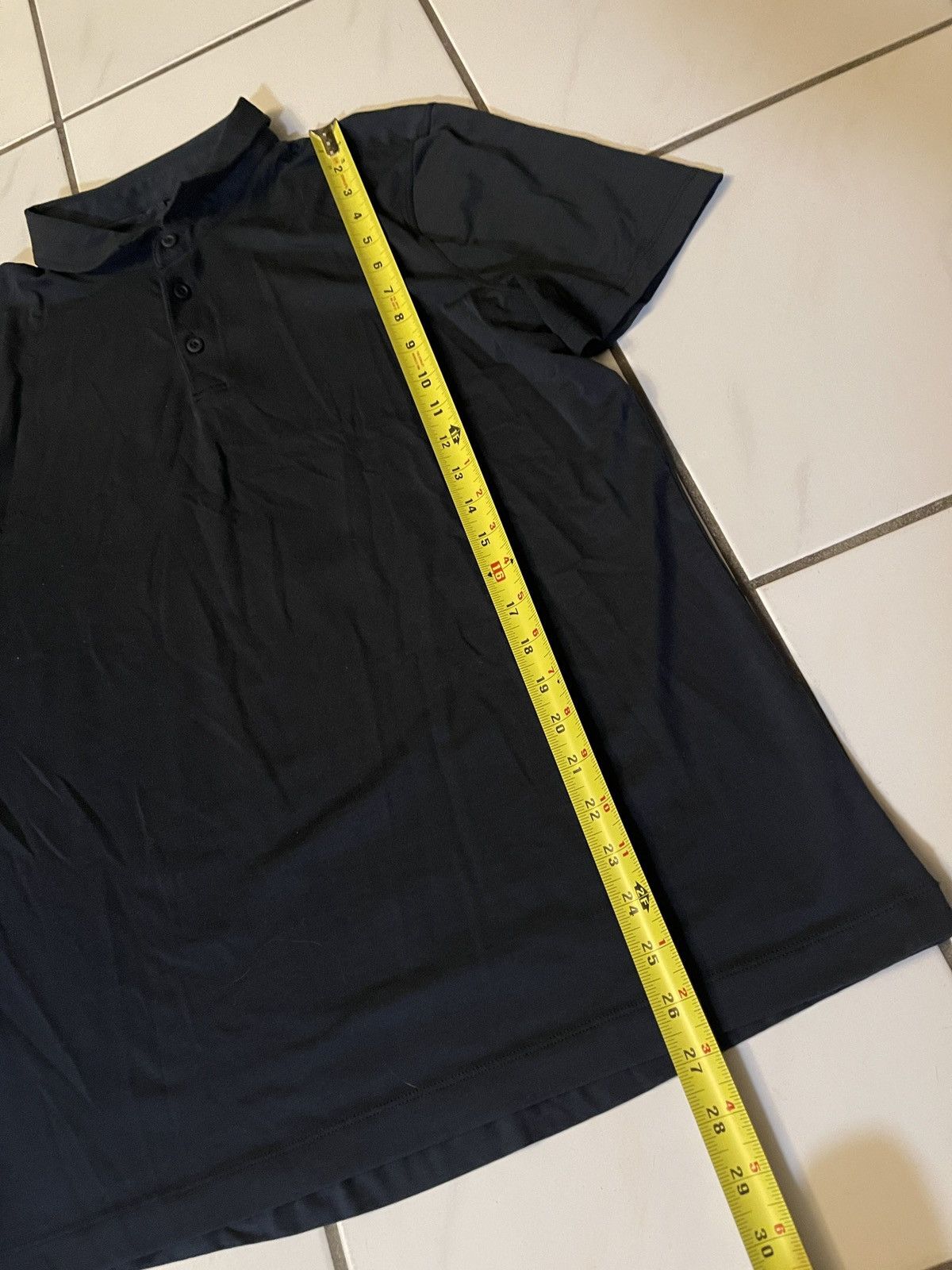 Lululemon Lululemon Evolution Polo Shirt Mens Large Navy Blue Stetch Size US L / EU 52-54 / 3 - 3 Thumbnail