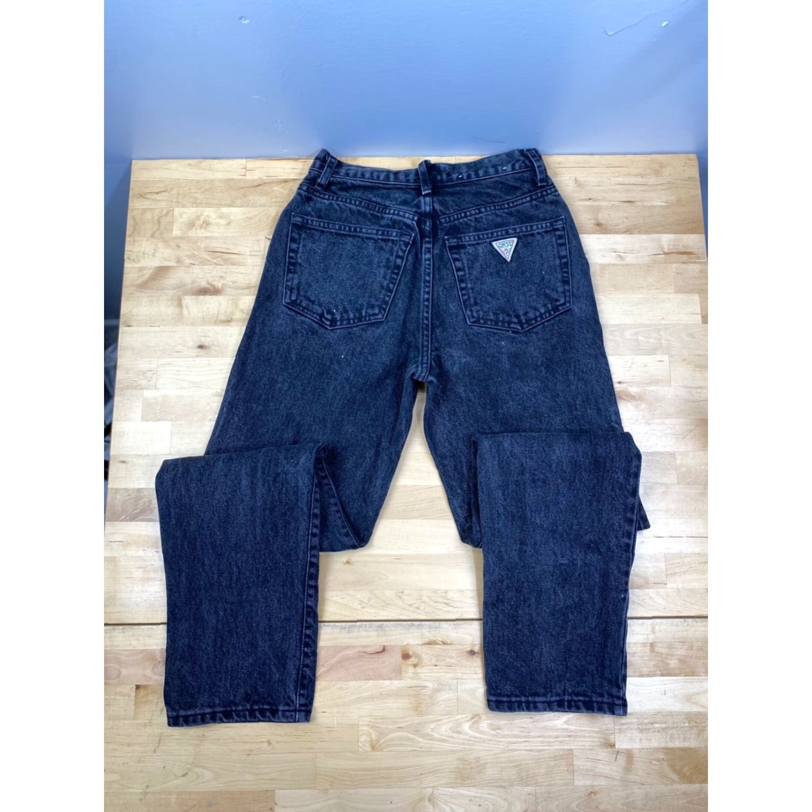 Guess GUESS Jeans Black Size 28 High Rise Denim USA Womens Tapered Size 28" / US 6 / IT 42 - 4 Thumbnail