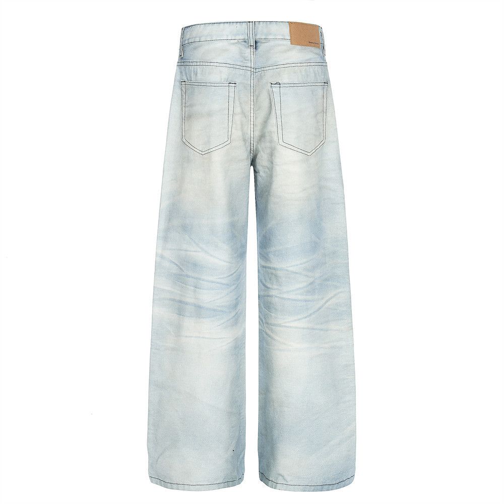 Jean Men's American-style distressed casual denim jeans Size US 32 / EU 48 - 2 Thumbnail