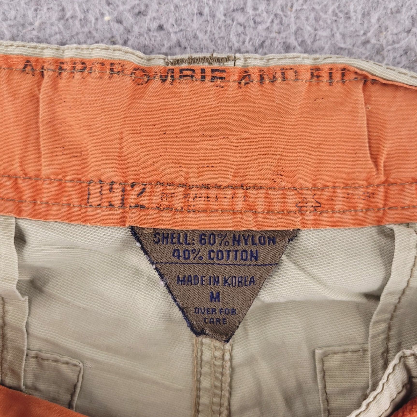 Abercrombie & Fitch VINTAGE Abercrombie & Fitch Cargo Shorts Medium 34 Beige Men 34 Waist 34 Cotton Nylon 90s Paratrooper Military y2k Size US 34 / EU 50 - 5 Thumbnail