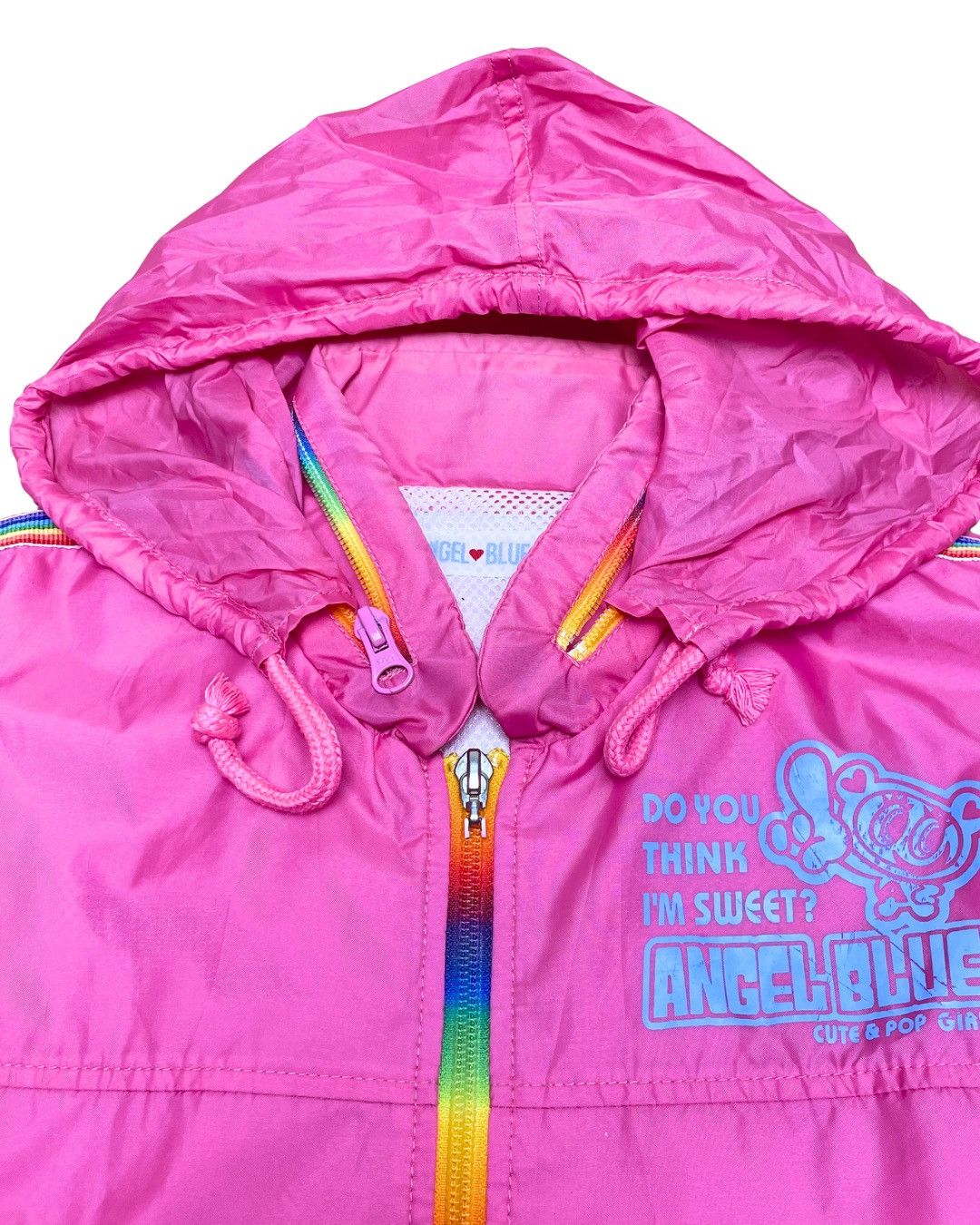 Angel Blue Angel Blue Sweet Rainbow Tape Hooded Windbreaker Size M / US 6-8 / IT 42-44 - 5 Thumbnail