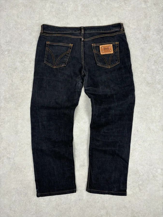Dolce & Gabbana 2000s Dolce & Gabbana Navy Brut Denim Jeans Size US 33 - 2 Thumbnail