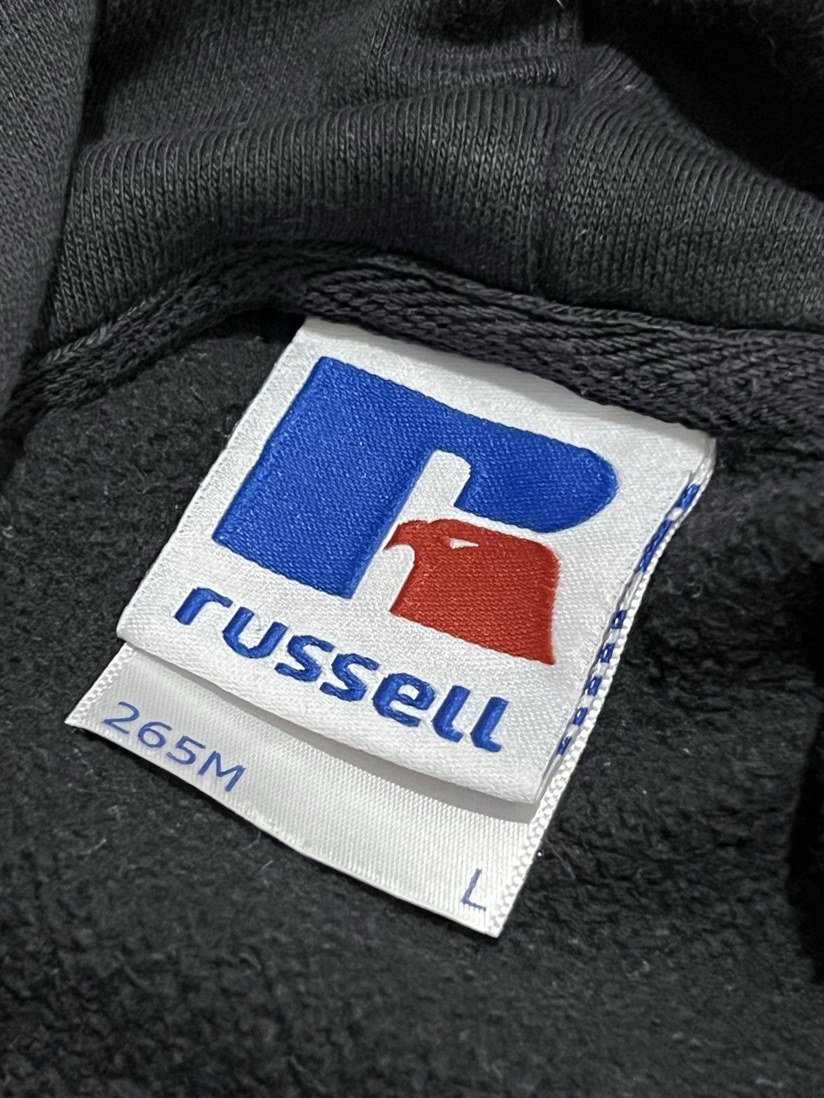 Russell Athletic Hoodie Russell Athletic Verbrannt Avant Garde Vintage Y2k Size US L / EU 52-54 / 3 - 4 Thumbnail