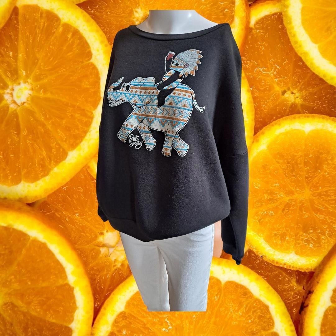 Riot Society Riot Society Drinking Bear on Elephant Aztec Design Sweatshi Size US L / EU 52-54 / 3 - 1 Thumbnail
