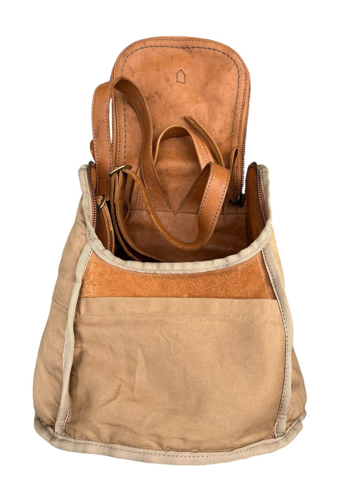 Leather Vintage Marmelo Tokyo Patina Leather Mini Backpack Bag Size ONE SIZE - 24 Thumbnail