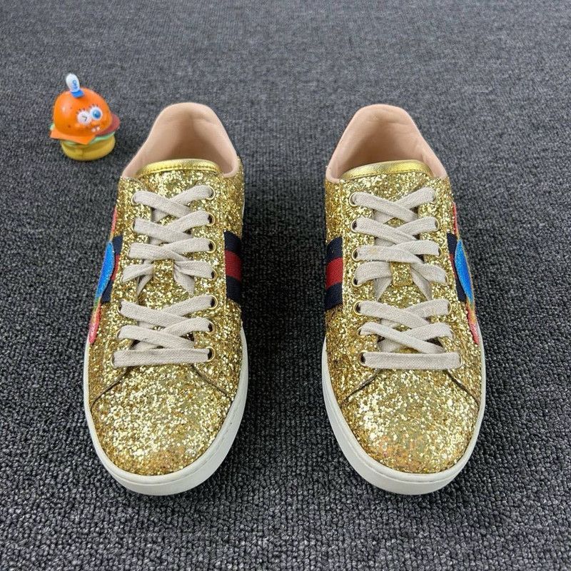 Gucci Gucci Glitter Low-Top Fashion Sneakers for Women Size US 5.5 / IT 35.5 - 2 Thumbnail