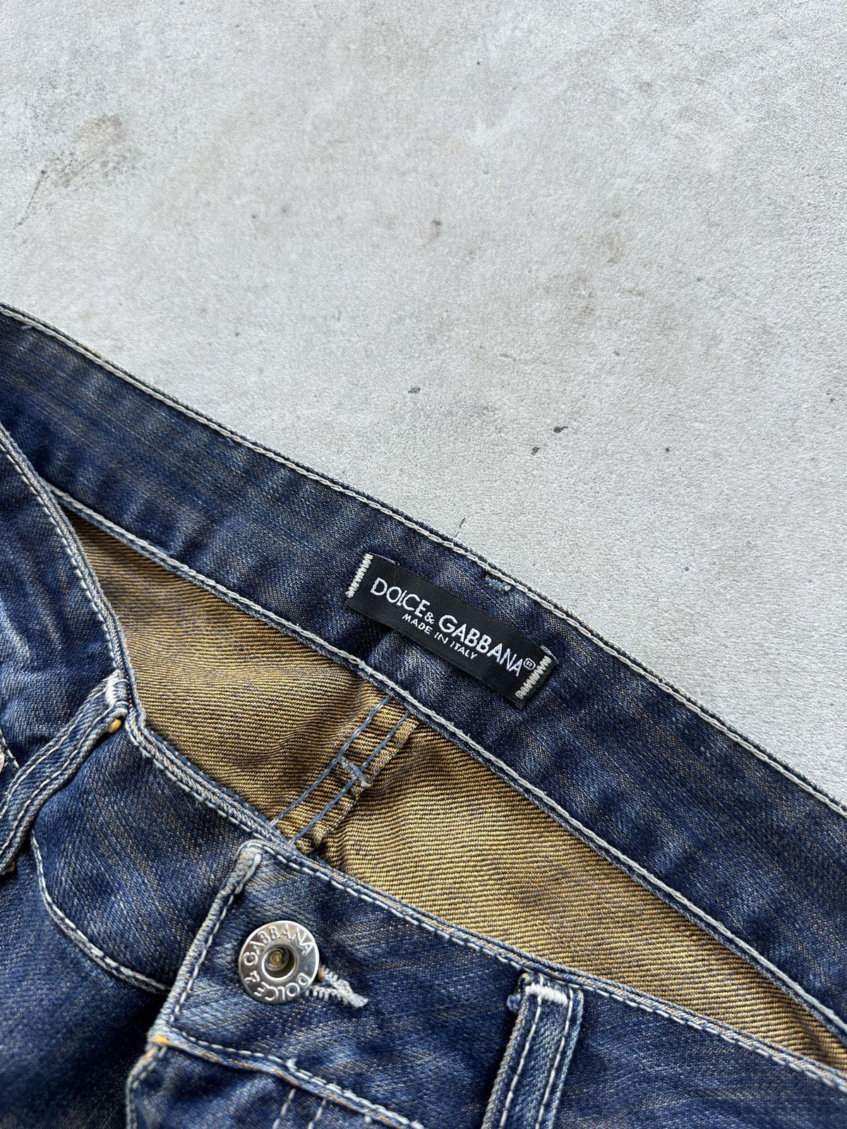 Dolce & Gabbana Vintage Dolce Gabbana Blue Denim Jeans Straight Leg Size 29 Size 27" / US 4 / IT 40 - 8 Thumbnail