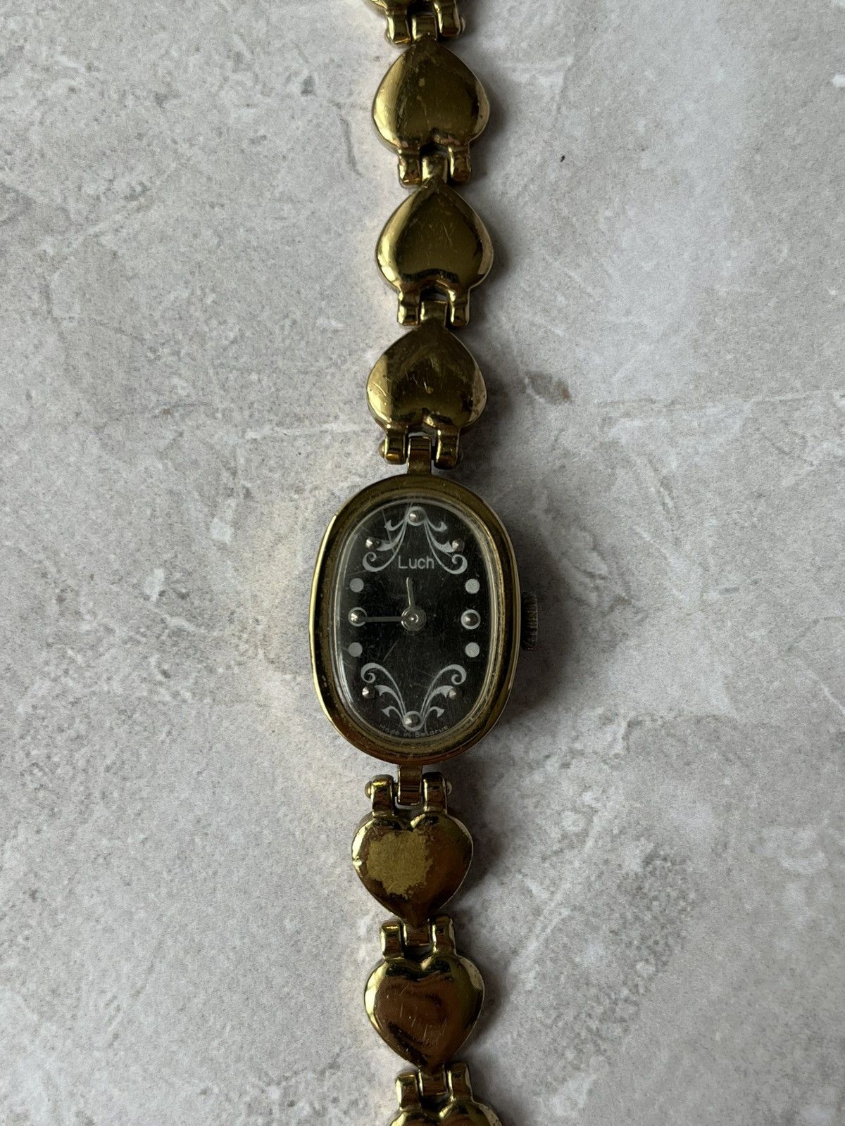 Jewelry × Vintage Vintage Luch Watch with Heart Bracelet Size ONE SIZE - 2 Thumbnail