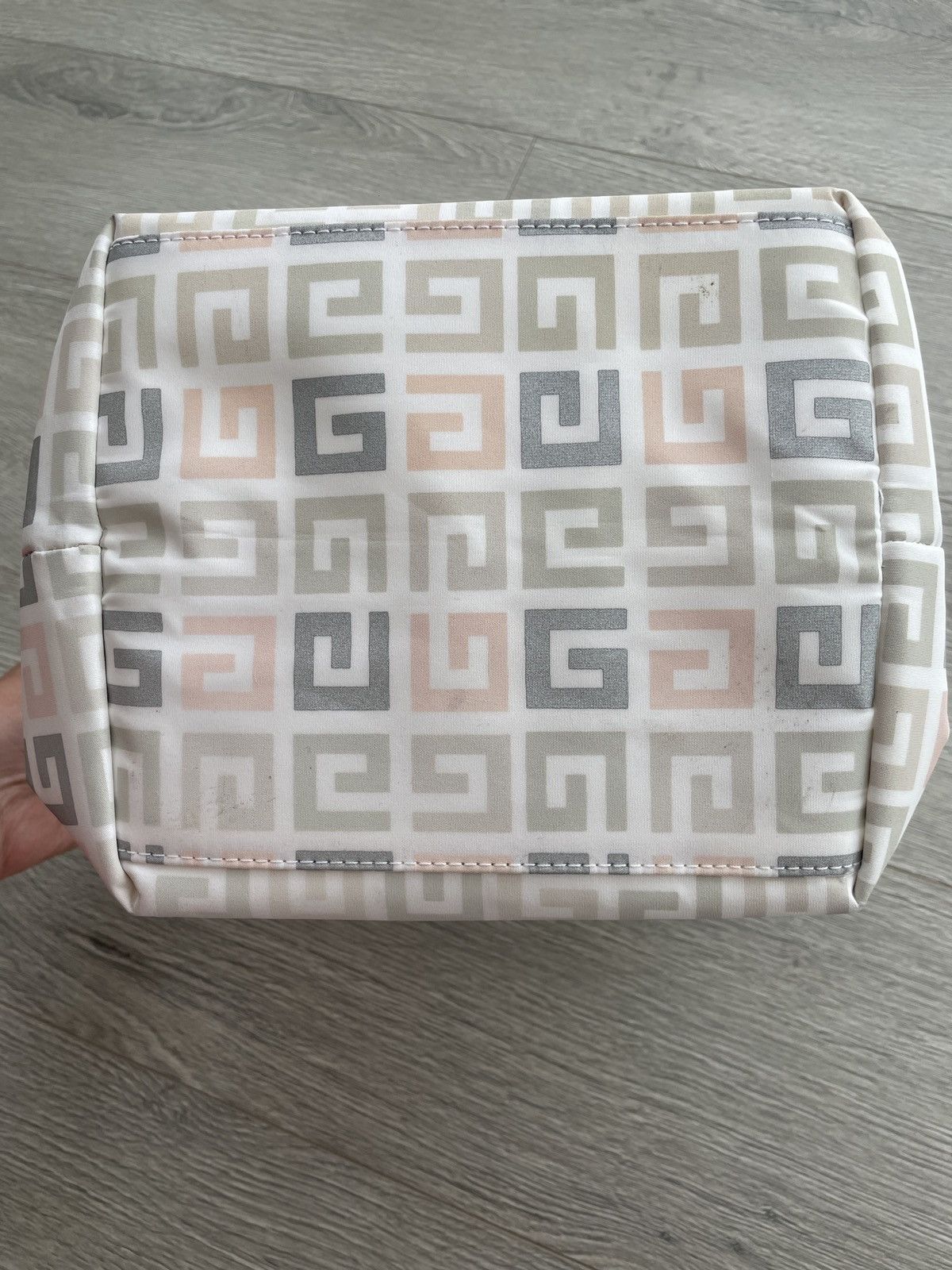 Designer × Givenchy × Vintage Vintage Givenchy Canvas Bag Tote Perfume White Shoulder Whit Size ONE SIZE - 8 Thumbnail