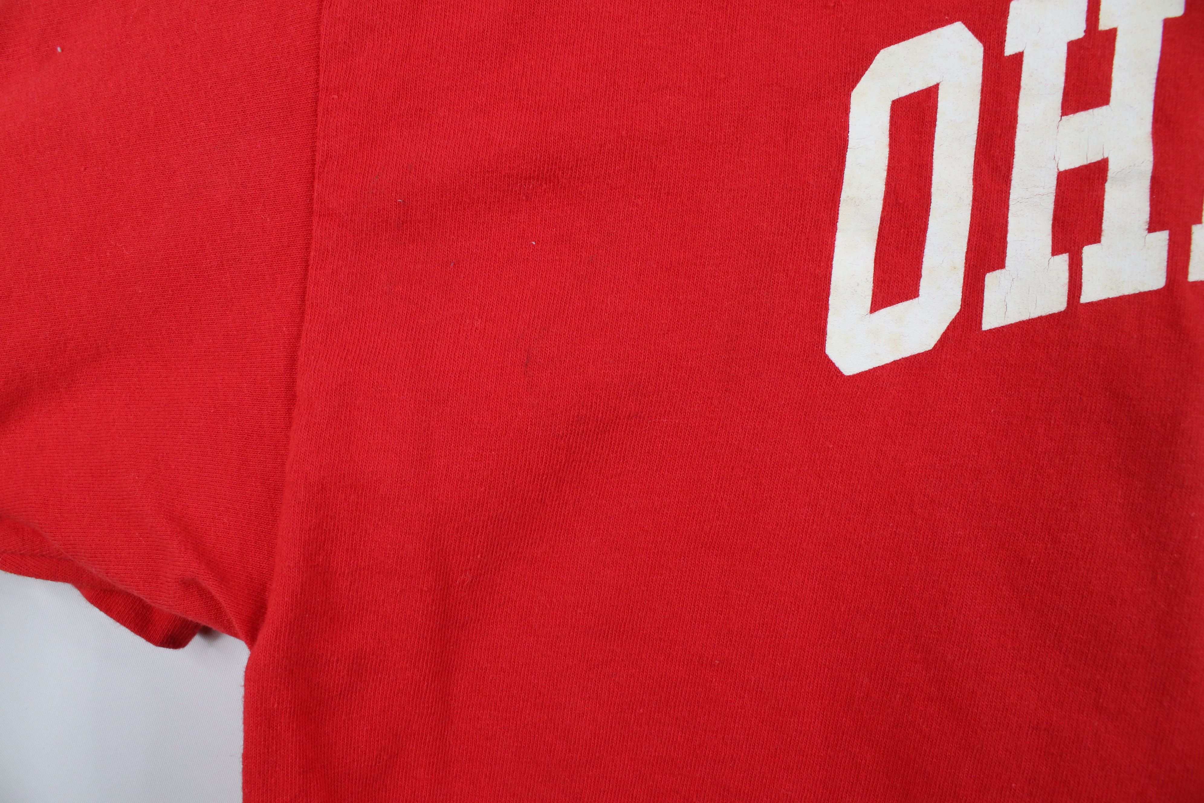 Vintage Vintage Spell Out Block Letter Ohio State University T-Shirt Size US XL / EU 56 / 4 - 6 Thumbnail