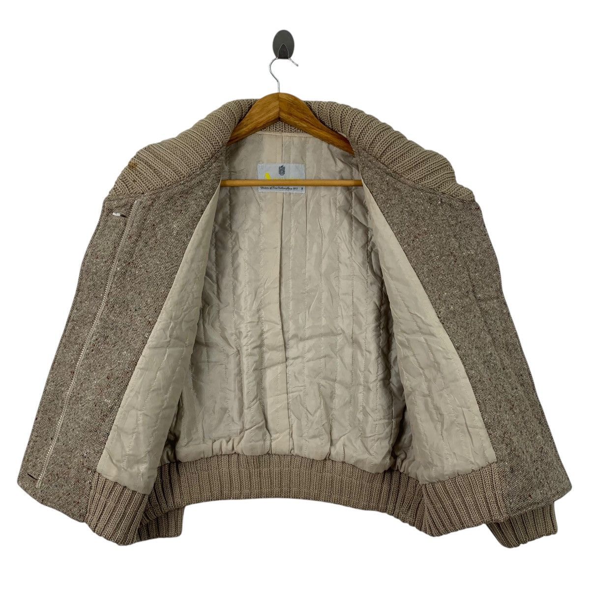 Aquascutum × Vintage Vintage AQUASCUTUM Casualwear Wool Bomber Jacket Size US L / EU 52-54 / 3 - 3 Thumbnail