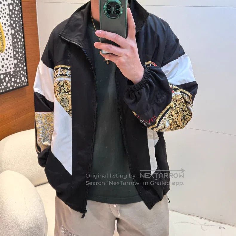 Versace Versace Main line color-blocked zipper coach jacket jacket Size US M / EU 48-50 / 2 - 5 Thumbnail