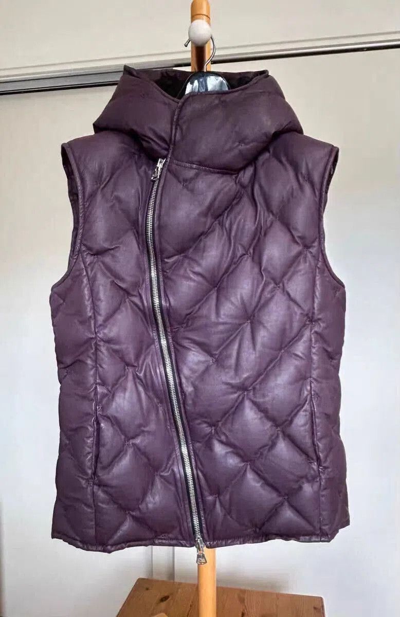 Isamu Katayama Backlash Purple Quilted Puffer Vest Size L. Size US L / EU 52-54 / 3 - 2 Thumbnail