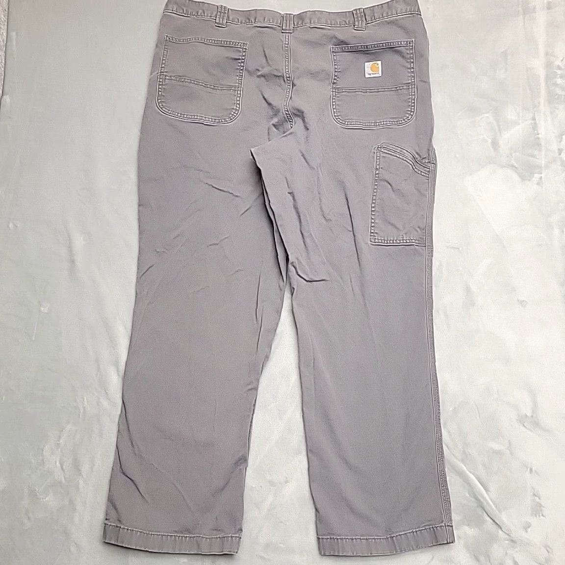 Carhartt VINTAGE Carhartt Pants Mens 42x30 Gray Canvas Relaxed Fit Cargo Work 102291 Size US 42 / EU 58 - 5 Thumbnail