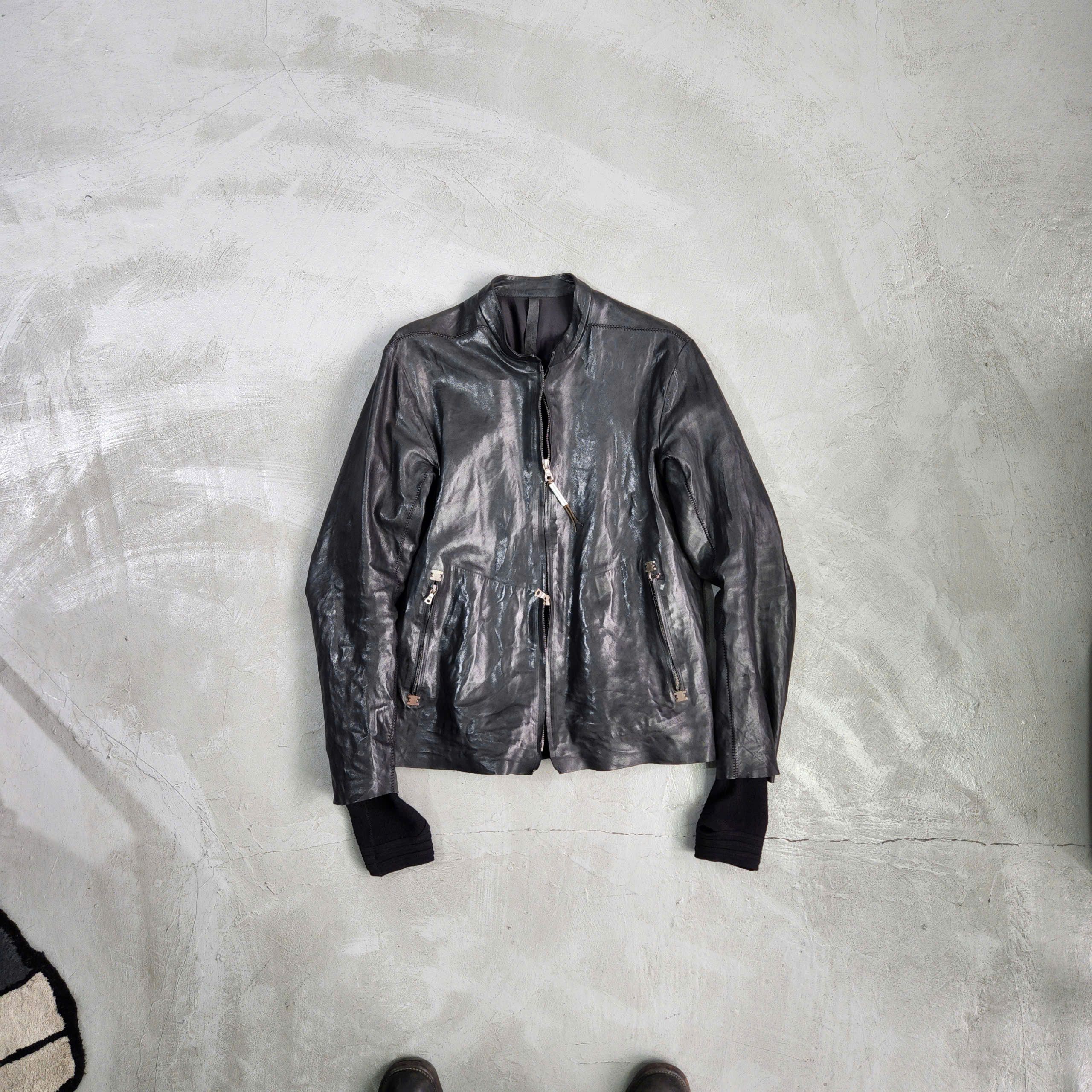 Isaac Sellam Experience Issac Sellam inflatable moto spine lamb leather jacket Size US L / EU 52-54 / 3 - 3 Thumbnail