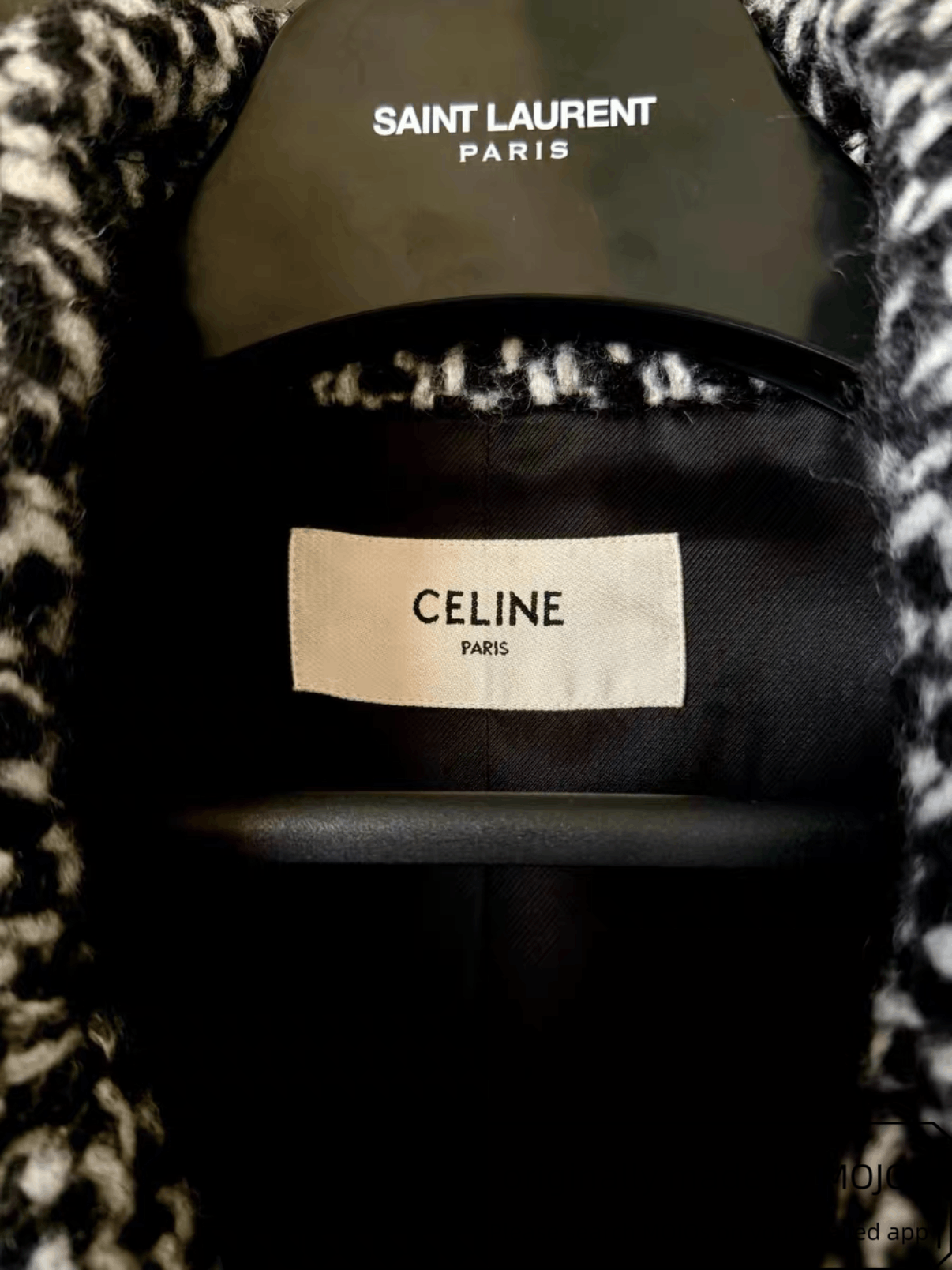Celine Sz 52 Celine 19AW Runway Snowing Wool Coat mojos16061212 Size US L / EU 52-54 / 3 - 3 Thumbnail