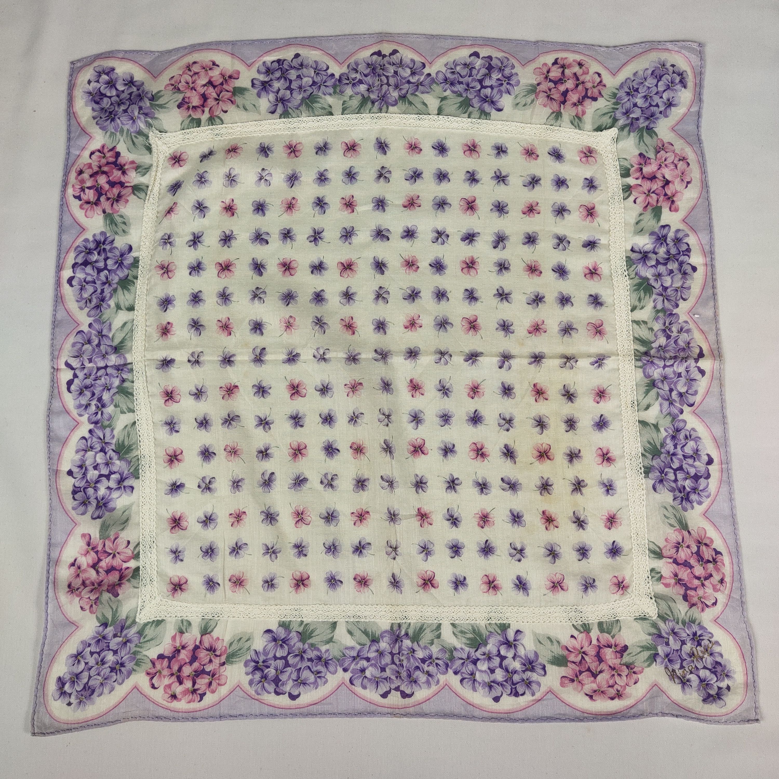 Nina Ricci × Vintage Nina Ricci Handkerchief / Neckerchief / Bandana FZ196 Size ONE SIZE - 3 Thumbnail