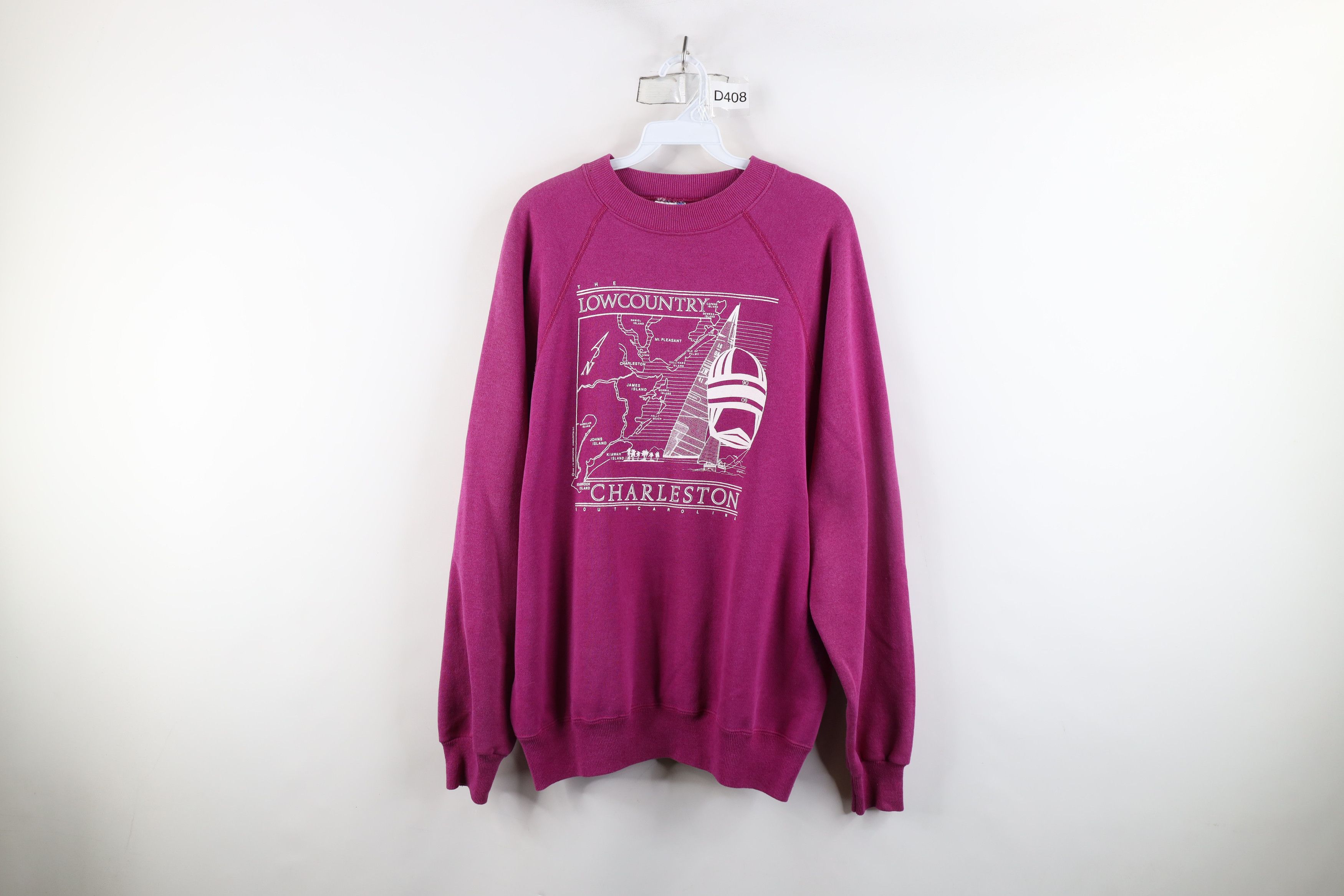 Vintage Vintage 90s Country Charleston South Carolina Sweatshirt USA Size XL / US 12-14 / IT 48-50 - 1 Thumbnail