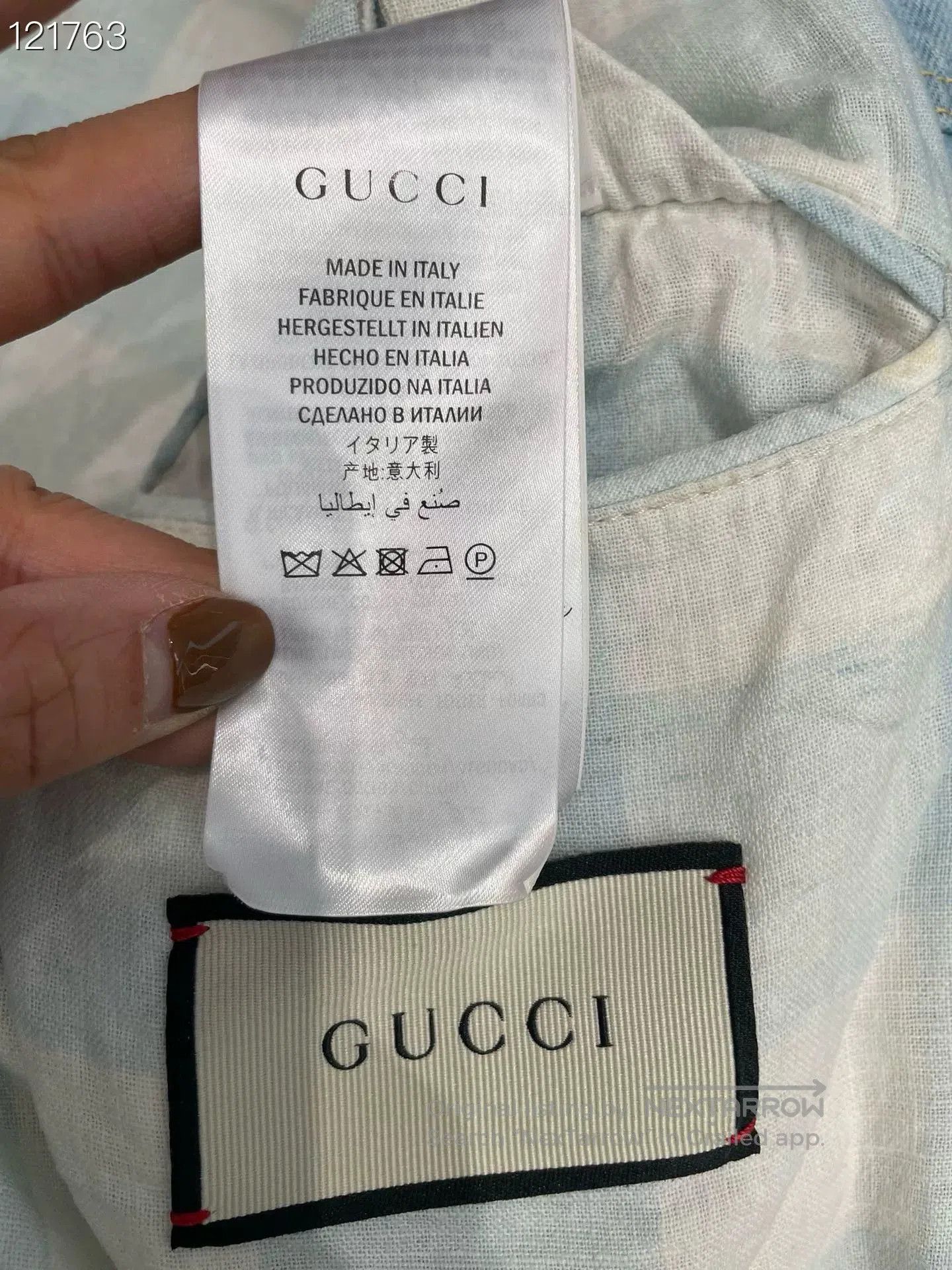 Gucci Gucci Denim Jacket w/ Embroidered Flowers & Logo. Size S / US 4 / IT 40 - 3 Thumbnail