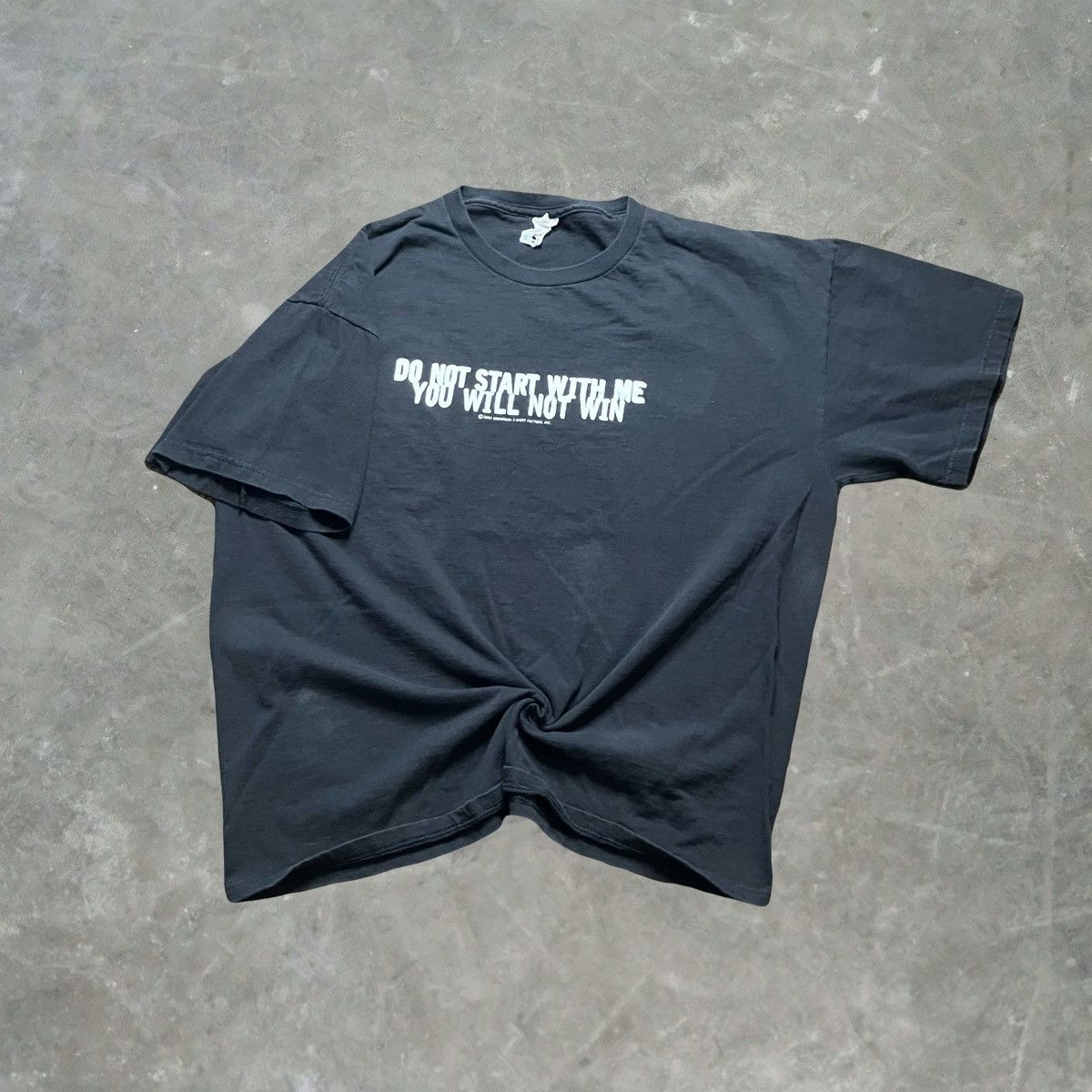 Vintage VTG Brooklyn T Shirt Factory Do Not Start With Me Funny Tee Size US XL / EU 56 / 4 - 1 Thumbnail