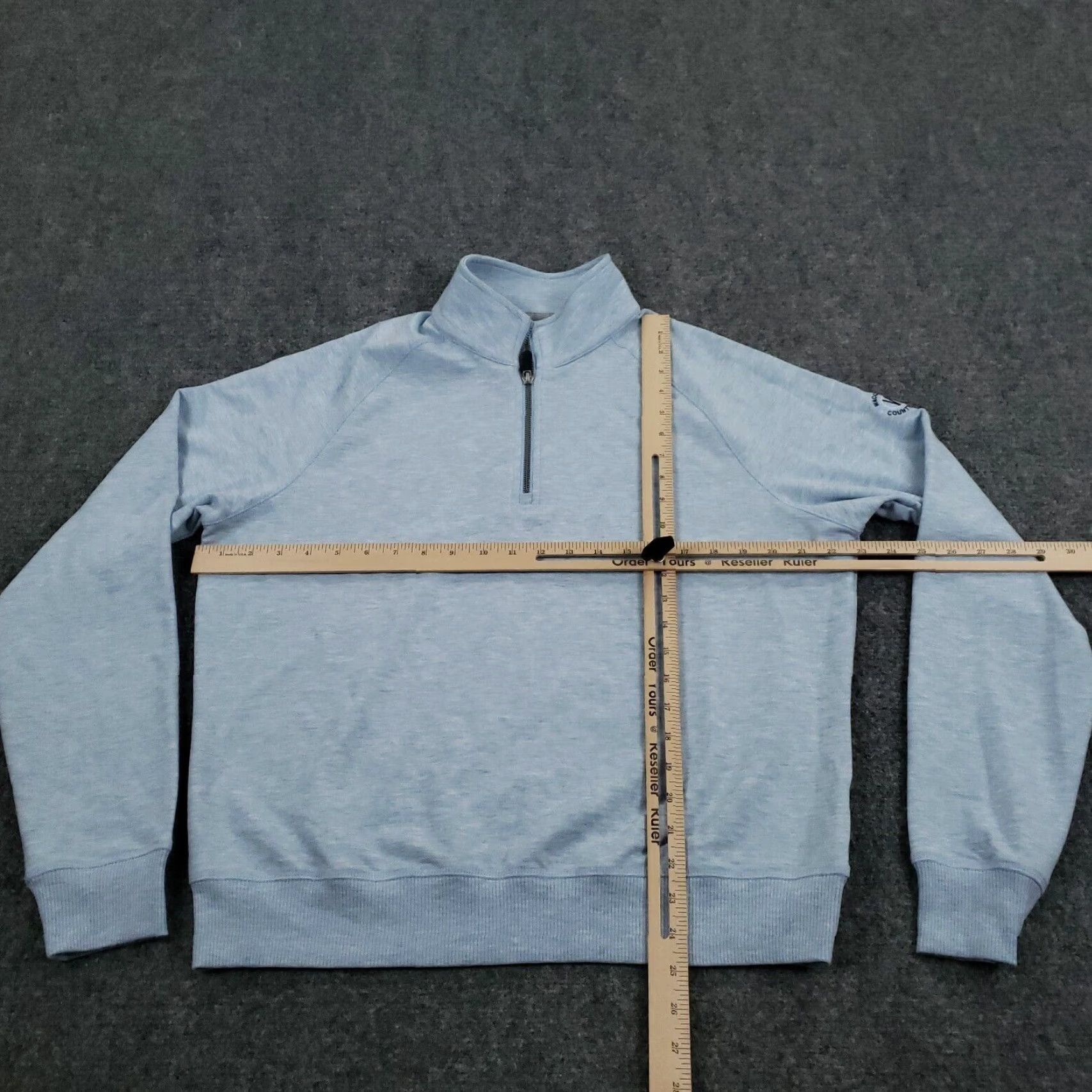 Vintage Fairway & Greene Golf Sweater Mens Medium Blue Mock Neck Pullover Casual Size US M / EU 48-50 / 2 - 2 Thumbnail