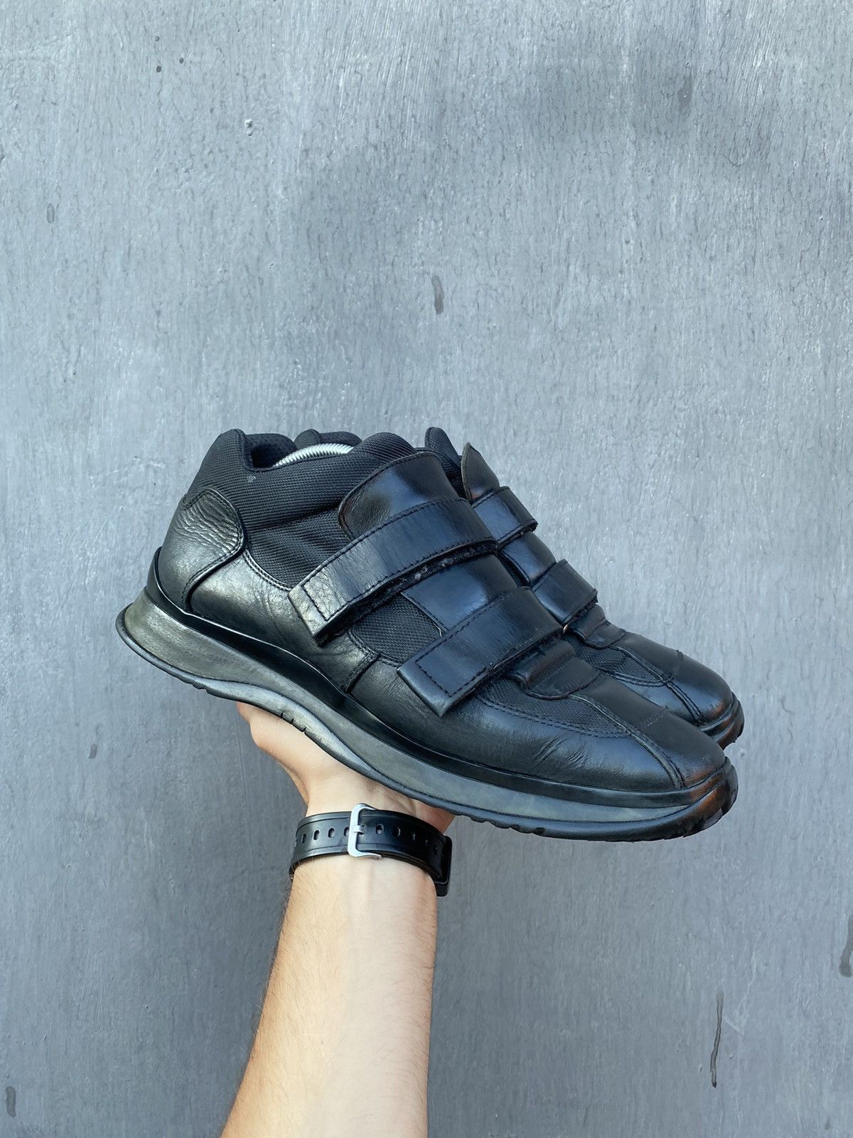 Prada × Vintage Prada 00s Vintage Leather straps shoes size 10.5 Size US 10.5 / EU 43-44 - 1 Thumbnail