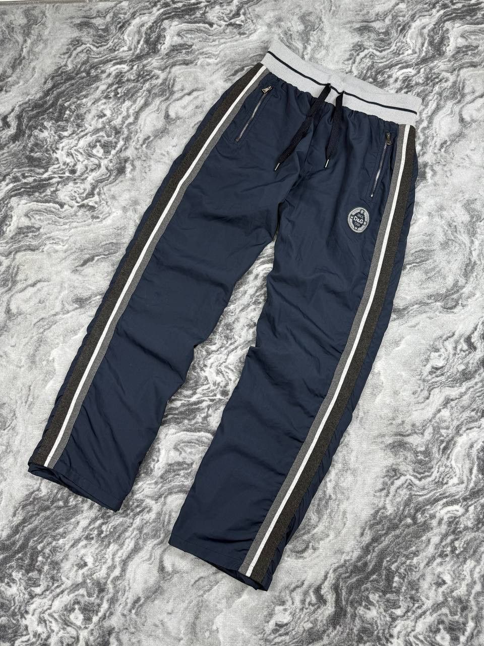 Dolce & Gabbana Dolce Gabbana Track Pants Nylon Stripped Size US 34 / EU 50 - 1 Thumbnail