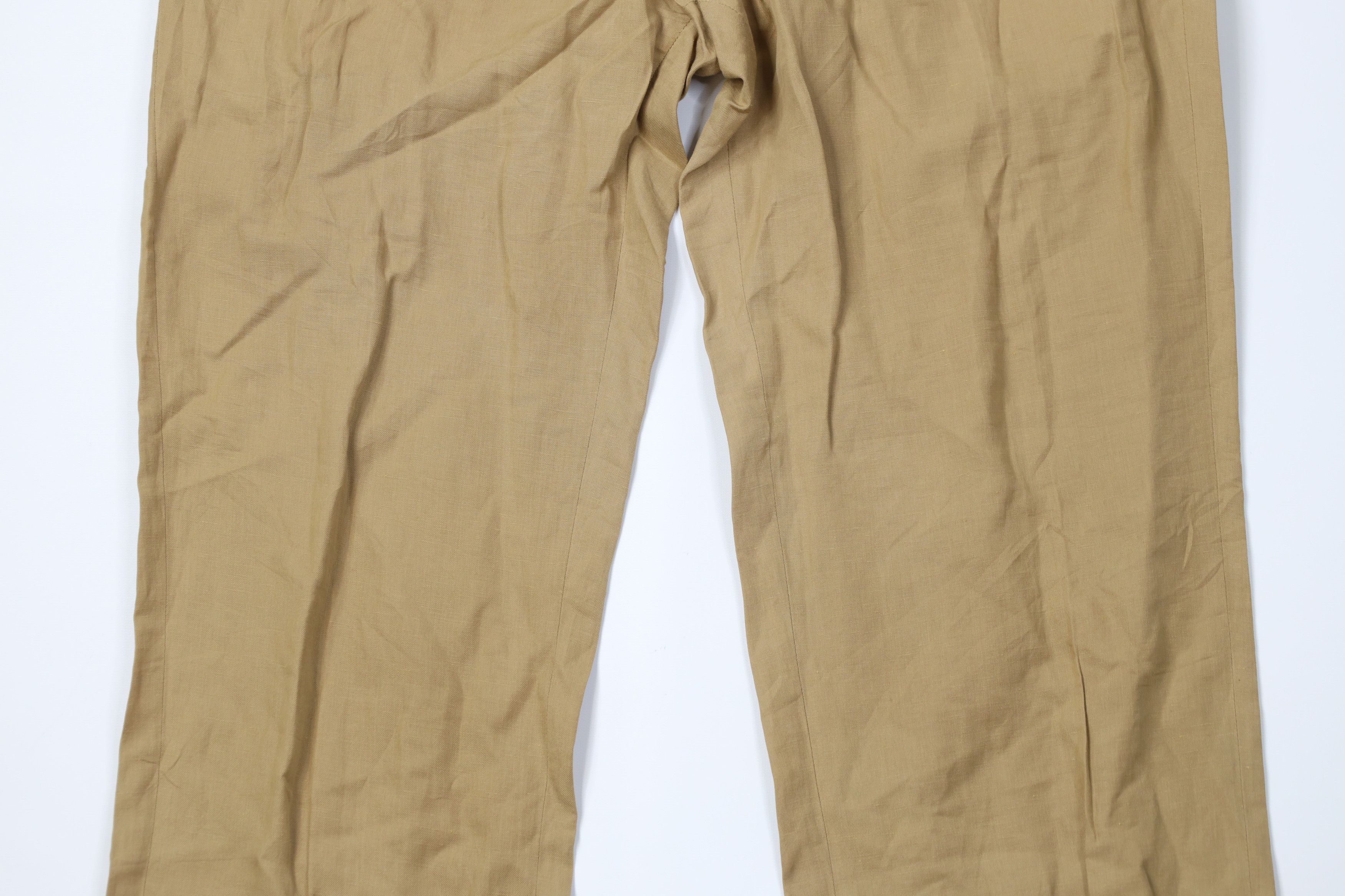 Ralph Lauren Vintage 90s Ralph Lauren Blend Wide Leg Chino Pants Beige Size US 38 / EU 54 - 3 Thumbnail
