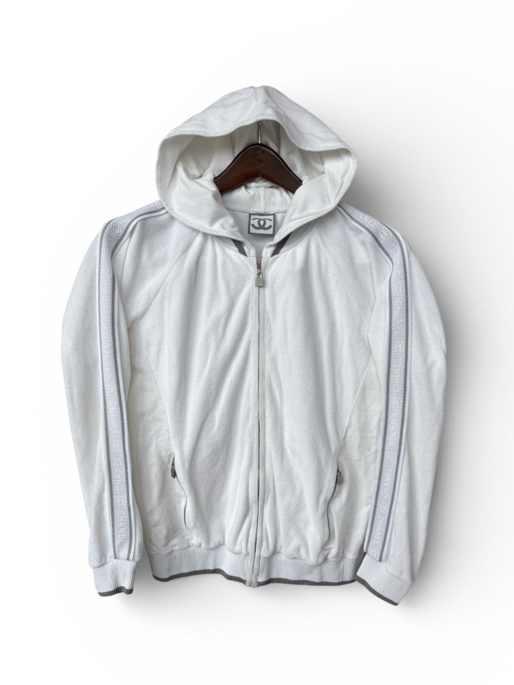 Chanel Chanel Sport Logo Zip Hoodie Size S / US 4 / IT 40 - 1 Thumbnail