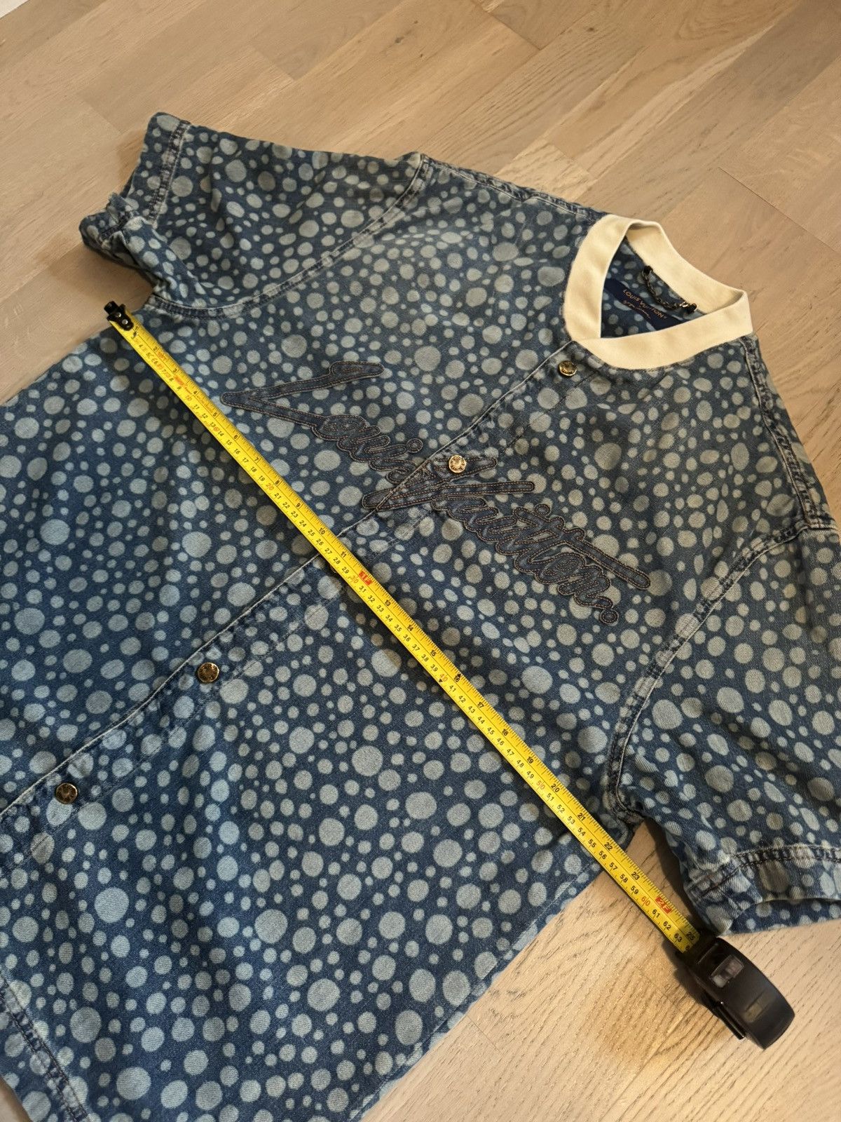 Louis Vuitton × Yayoi Kusama Louis Vuitton denim shirt see real tape measurements in phot Size US M / EU 48-50 / 2 - 6 Thumbnail