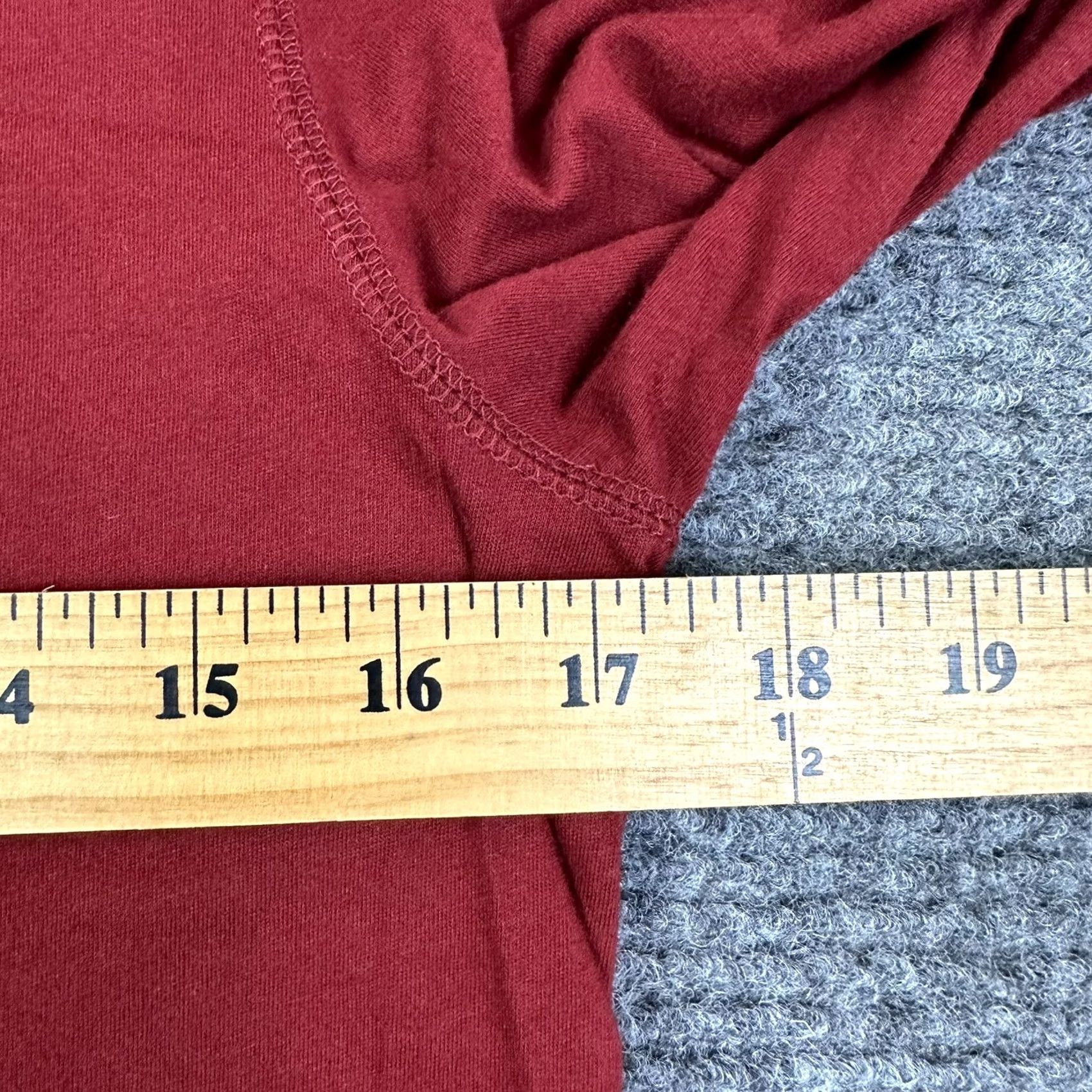 Converse Converse Logo Graphic Modern Shirt Juniors M Long Sleeve Red Cotton 100% Stretch Fit Womens Size M / US 6-8 / IT 42-44 - 6 Thumbnail
