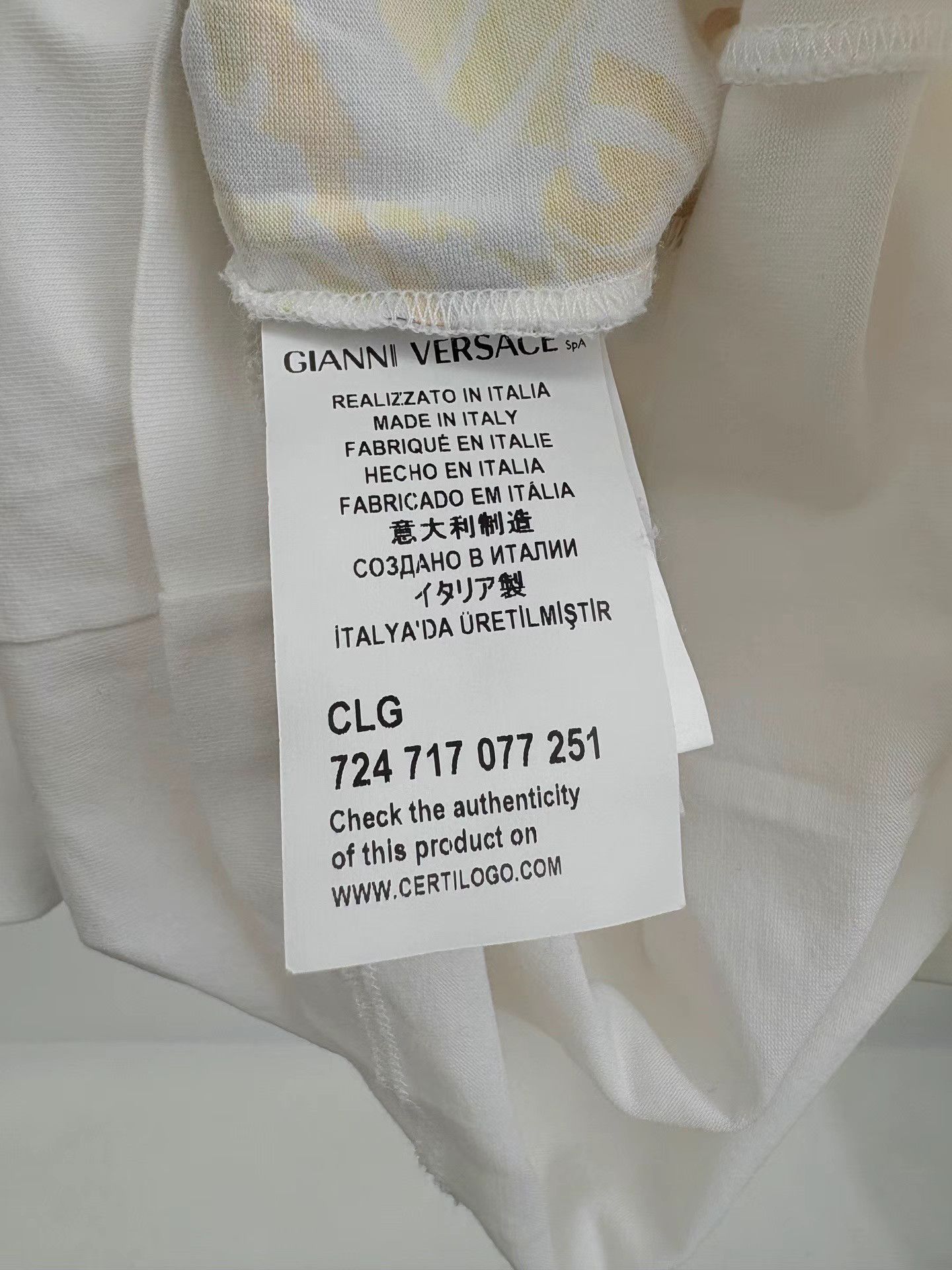 Versace VERSACE Printed Short Sleeve Dress Size XXS / US 00 / IT 34 - 3 Thumbnail