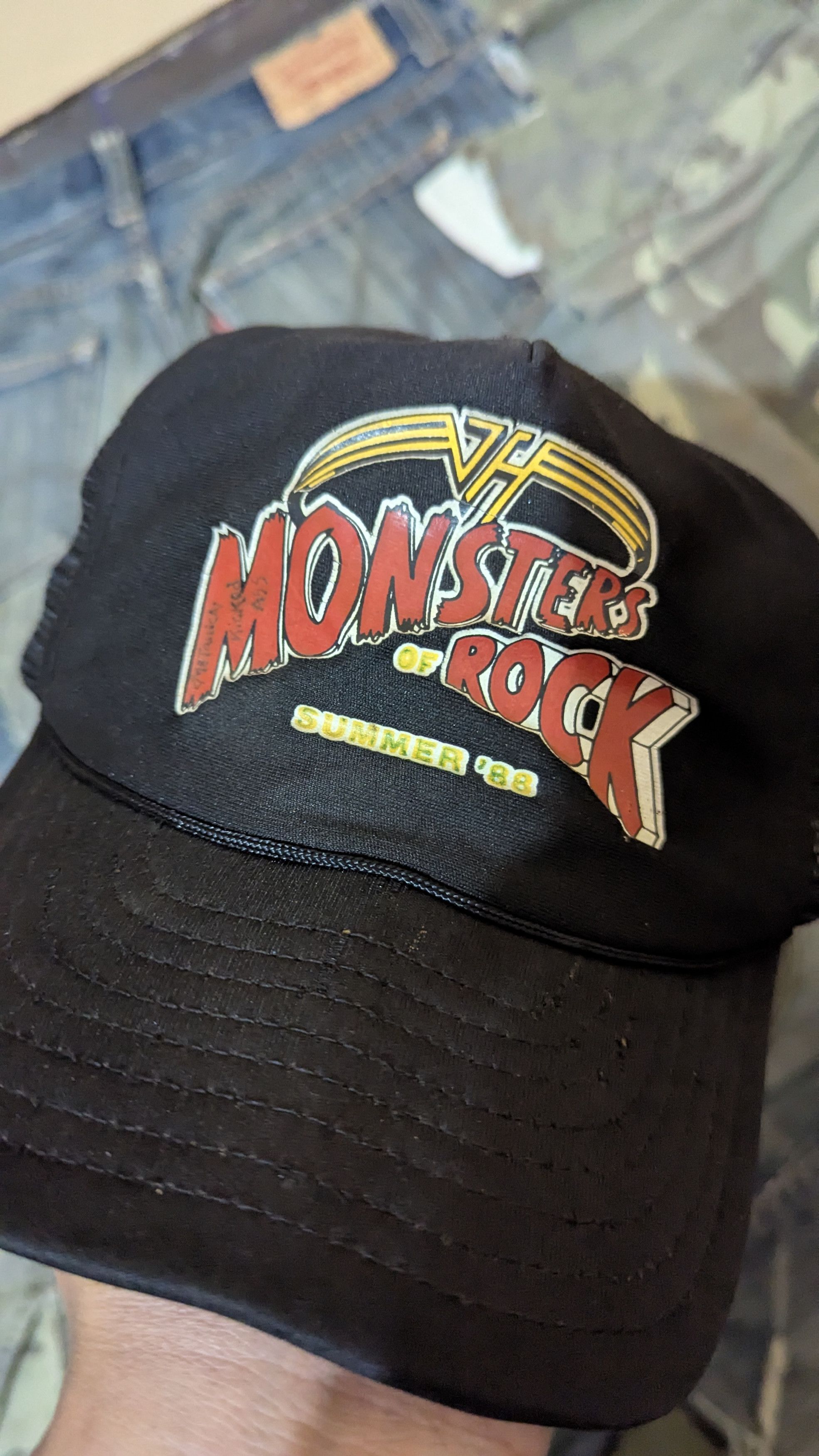 Vintage Vintage Summer 88 Monsters of rock Van Halen metallica Size ONE SIZE - 2 Thumbnail
