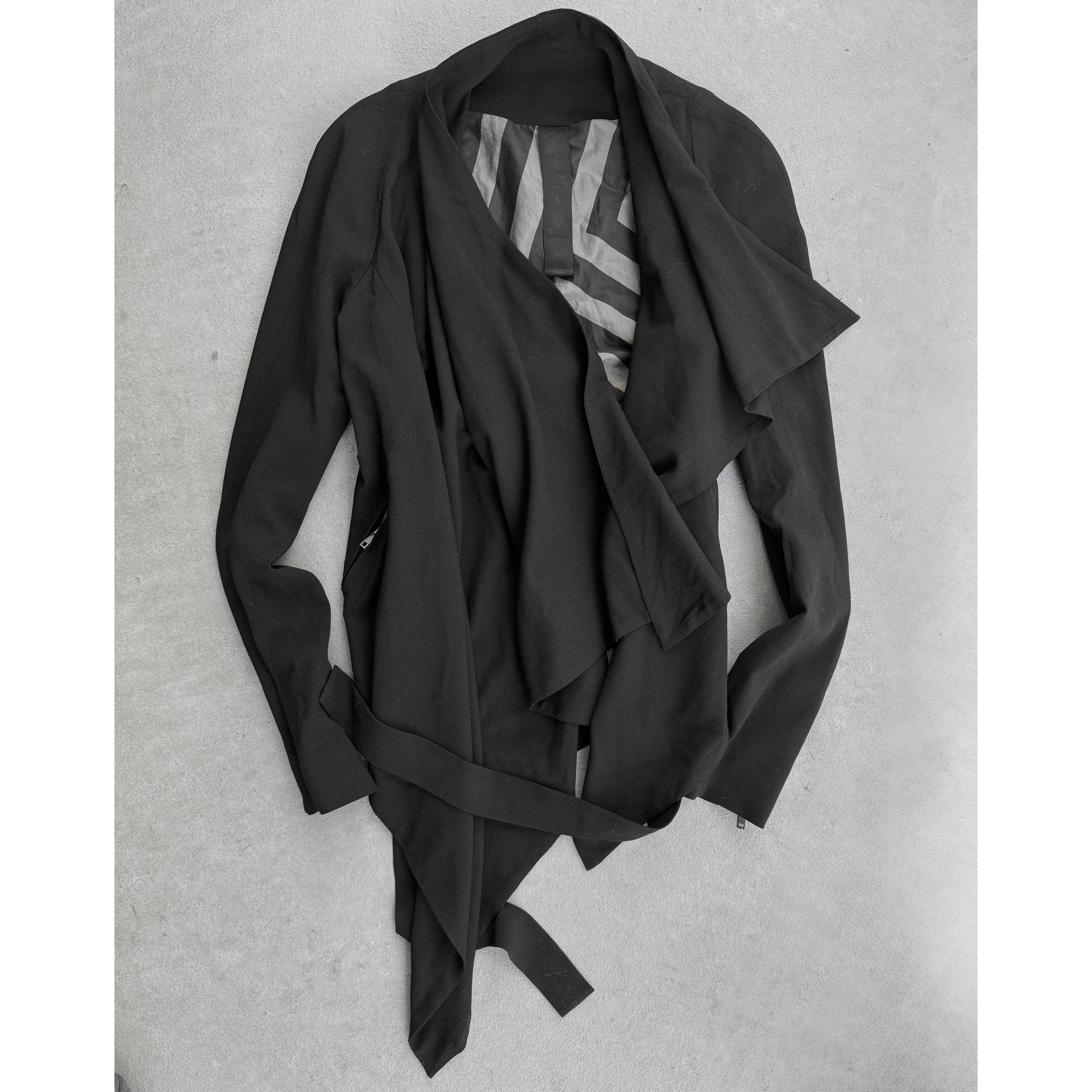 Gareth Pugh 2010s Asymmetric Open-front Raglan Jacket