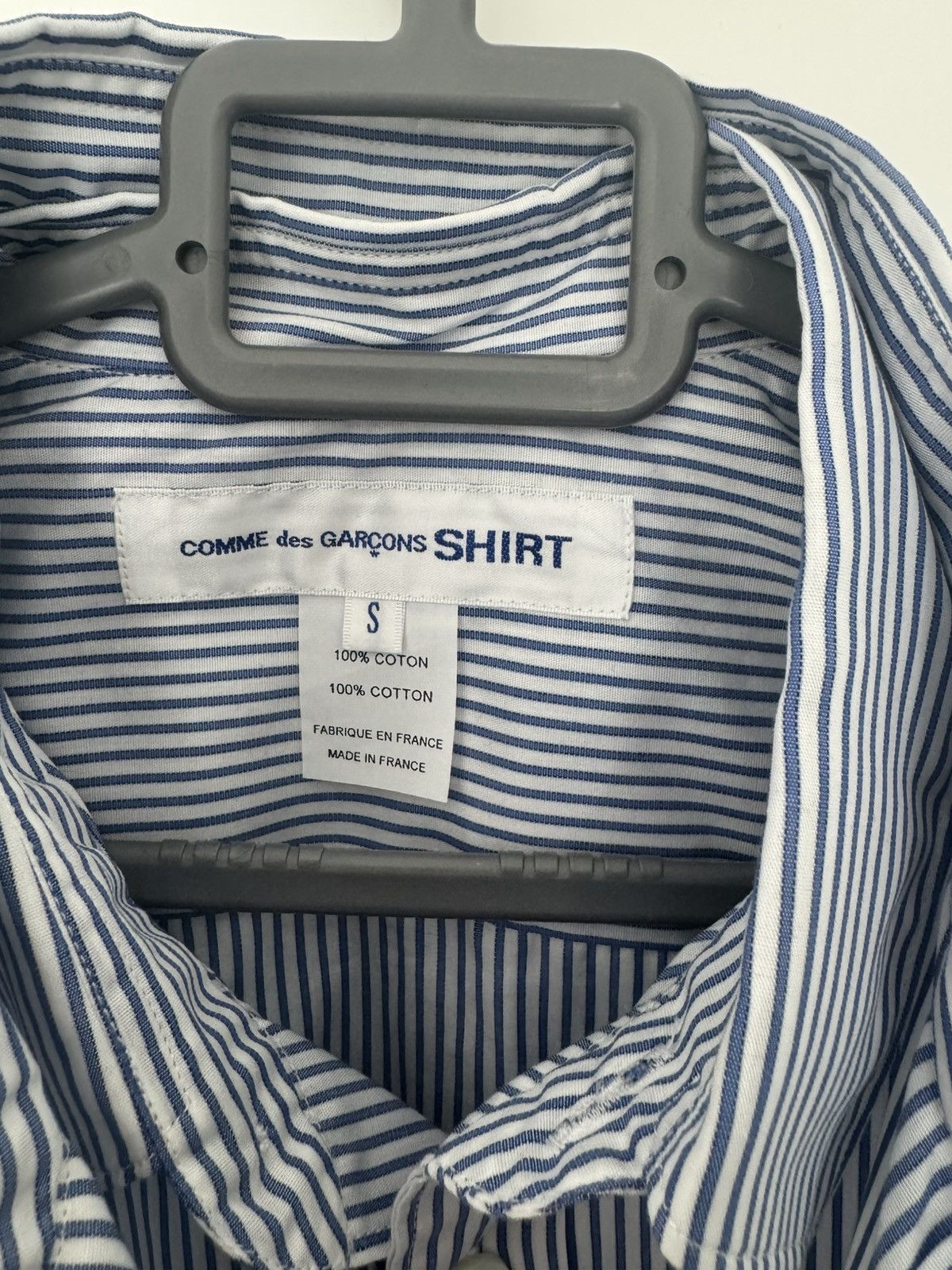Comme des Garcons SHIRT CDG Shirt Double Layered Stripe Shirt Size US S / EU 44-46 / 1 - 2 Thumbnail