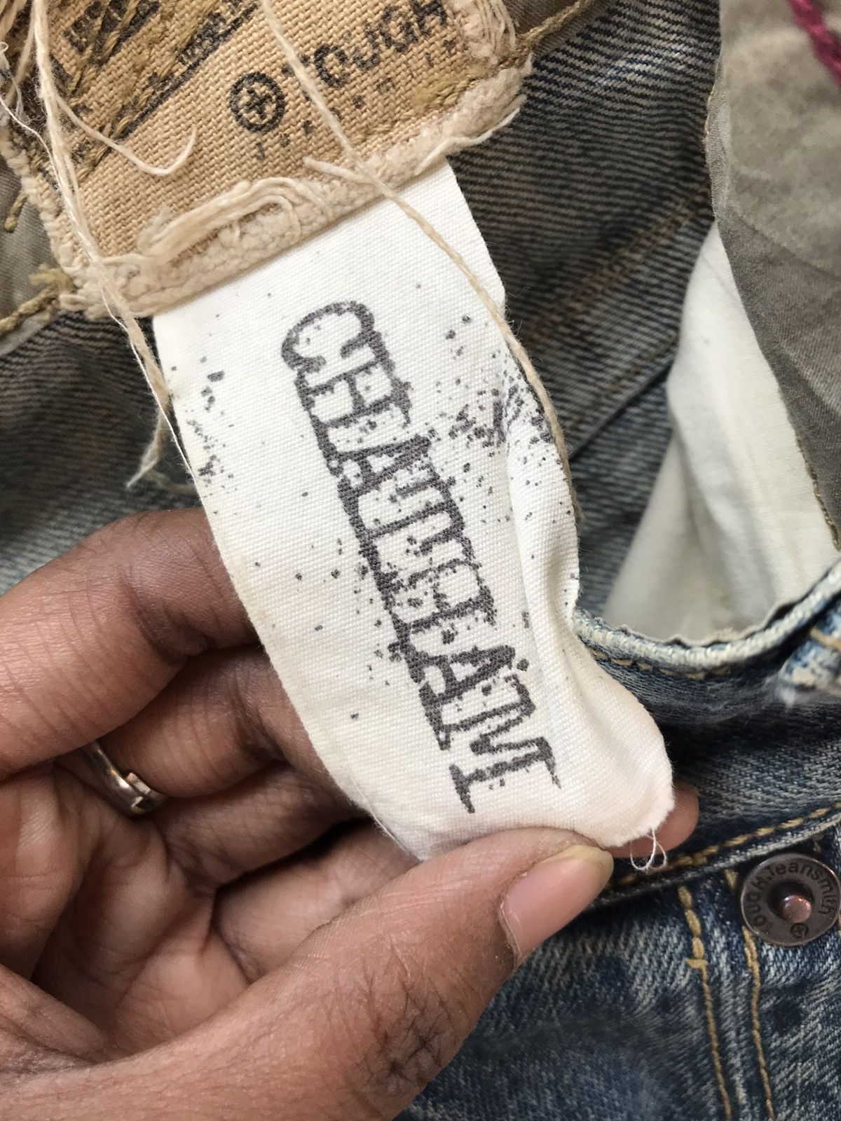 Vintage Vintage tough jeans smith straight fit distressed denim Size US 32 / EU 48 - 6 Thumbnail