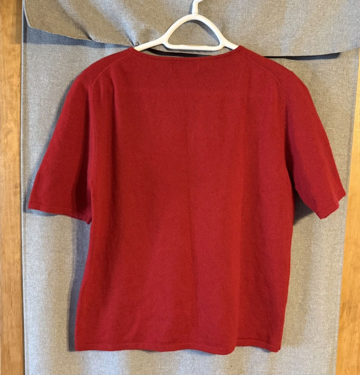 Sutton Studio Vtg Sutton Studio size xl red cashmere short sleeve sweater Size XL / US 12-14 / IT 48-50 - 7 Thumbnail