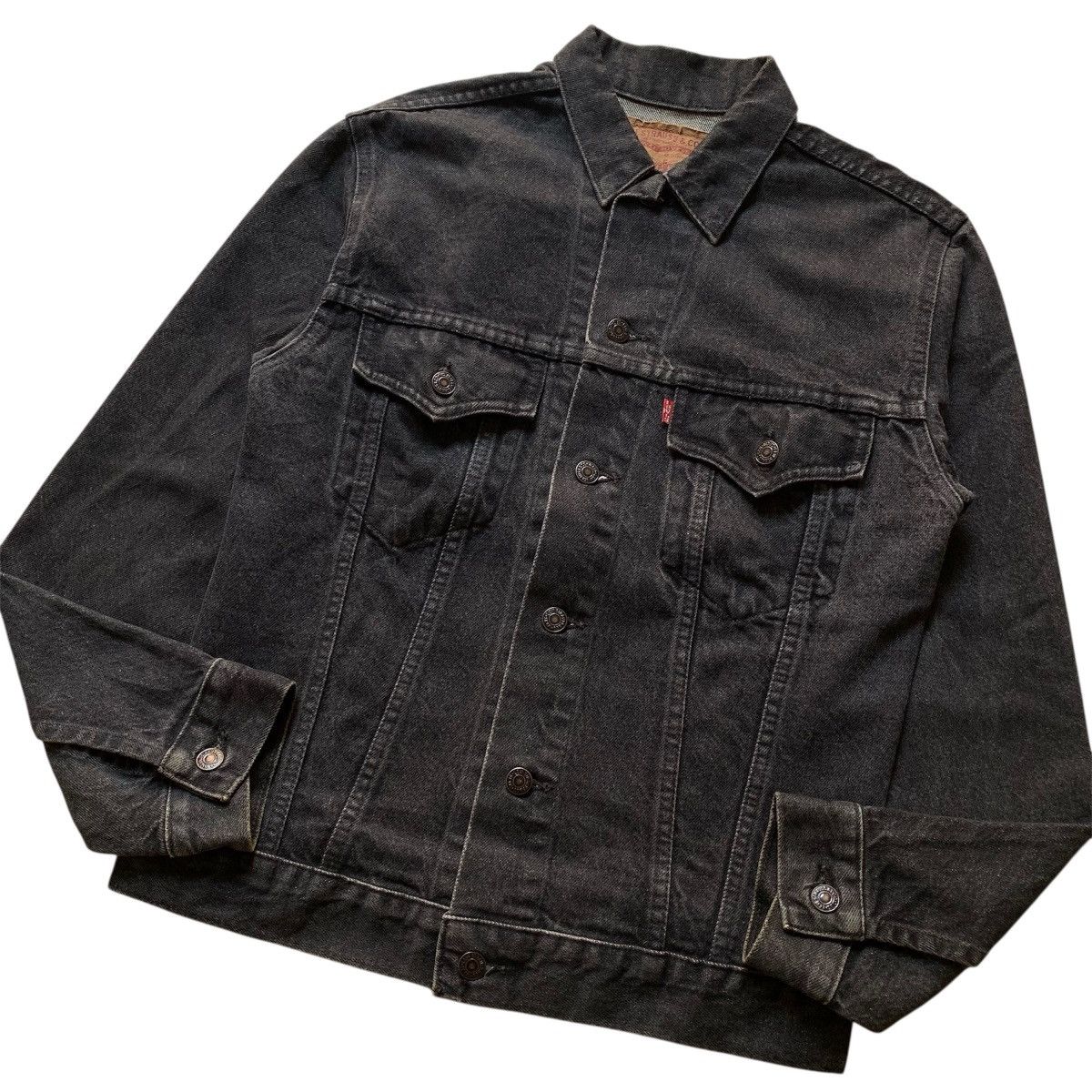 Levi's Vtg 90s Levi's Denim Jacket Black Wash Size US M / EU 48-50 / 2 - 5 Thumbnail