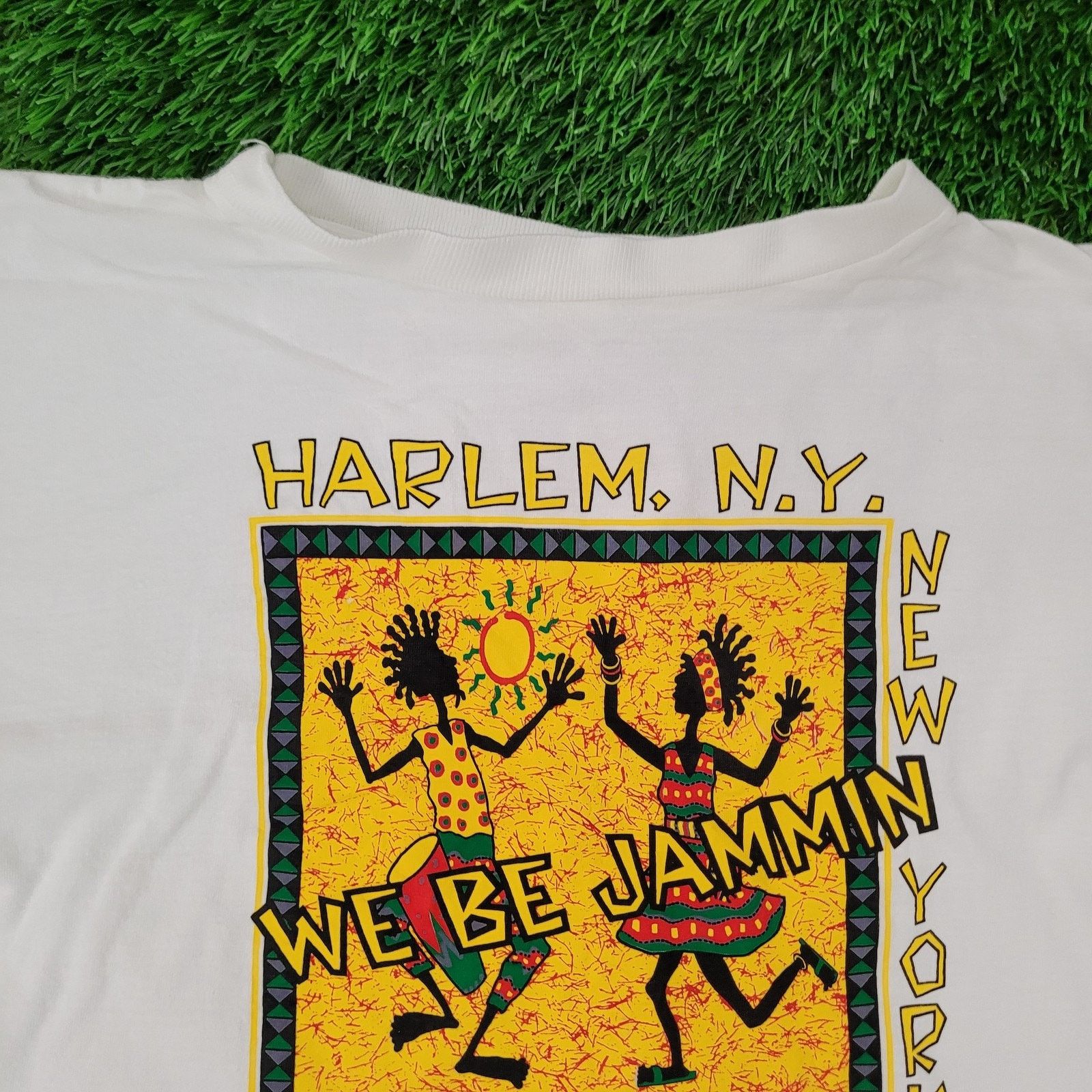 Other VTG Harlem NY We-Be-Jammin Shirt Womens XL 22x22 Boxy USA Size XL / US 12-14 / IT 48-50 - 2 Thumbnail